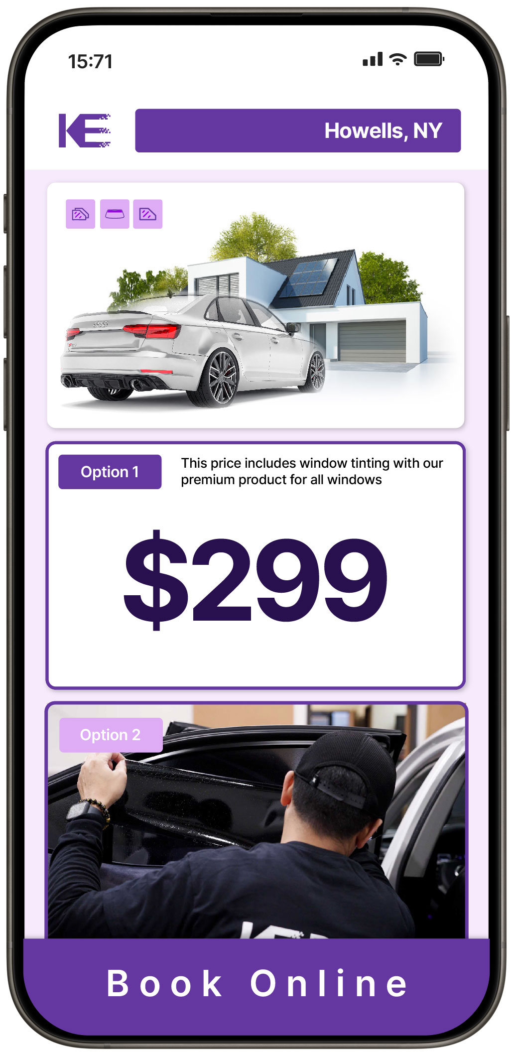 View Affordable Tesla Window Tinting Rates in Bellmore, New York