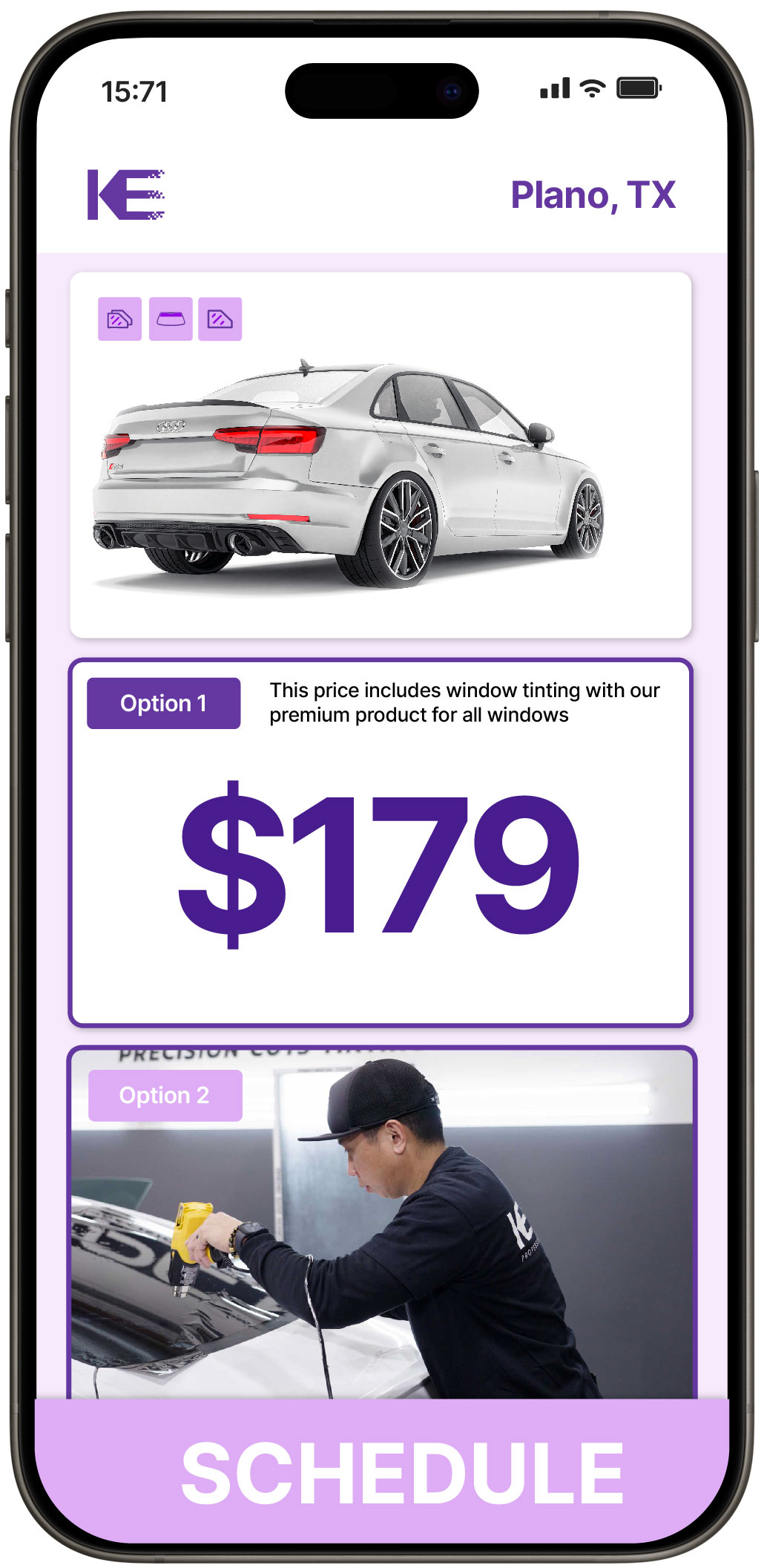 View Reasonable Car Window Tinting Prices in Plano, Texas