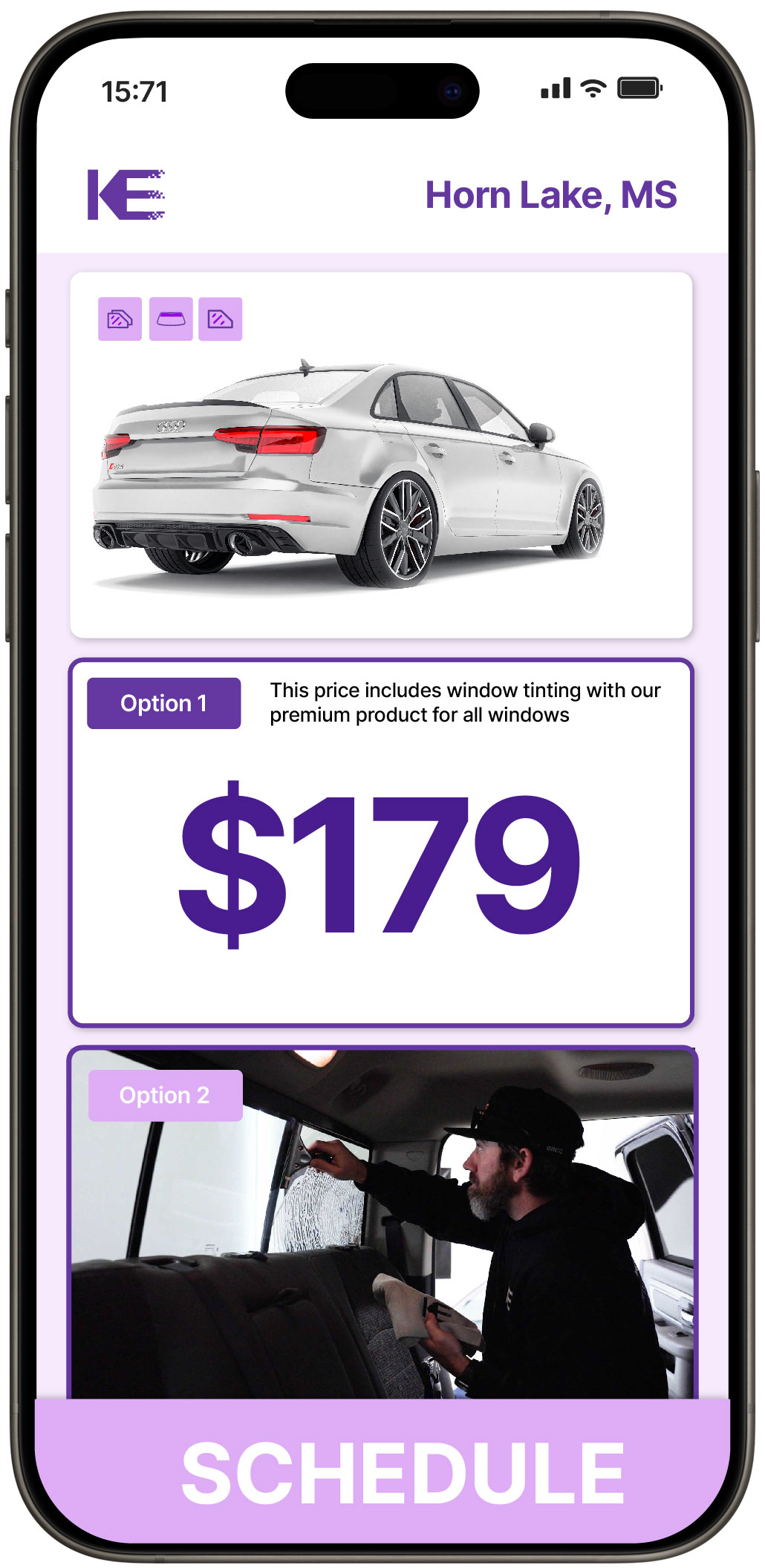View Competitive Car Window Tinting Rates in Horn Lake, Mississippi