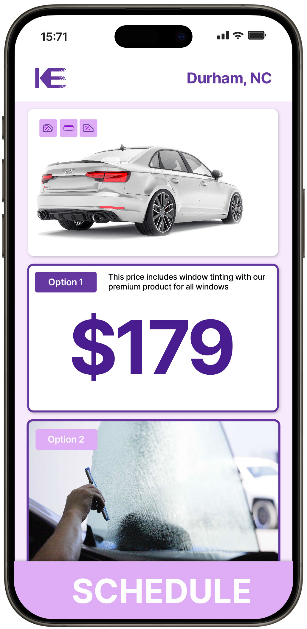 View Competitive Car Window Tinting Costs in Durham, North Carolina