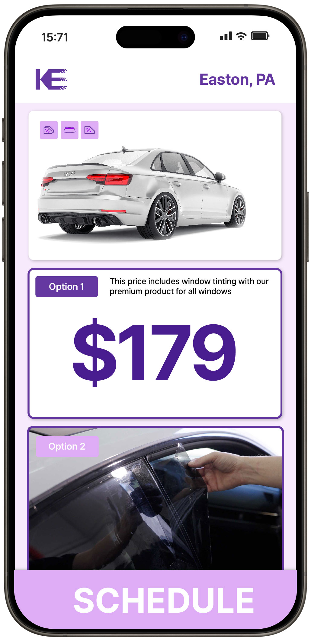 View Competitive Car Window Tinting Prices in Easton, Pennsylvania
