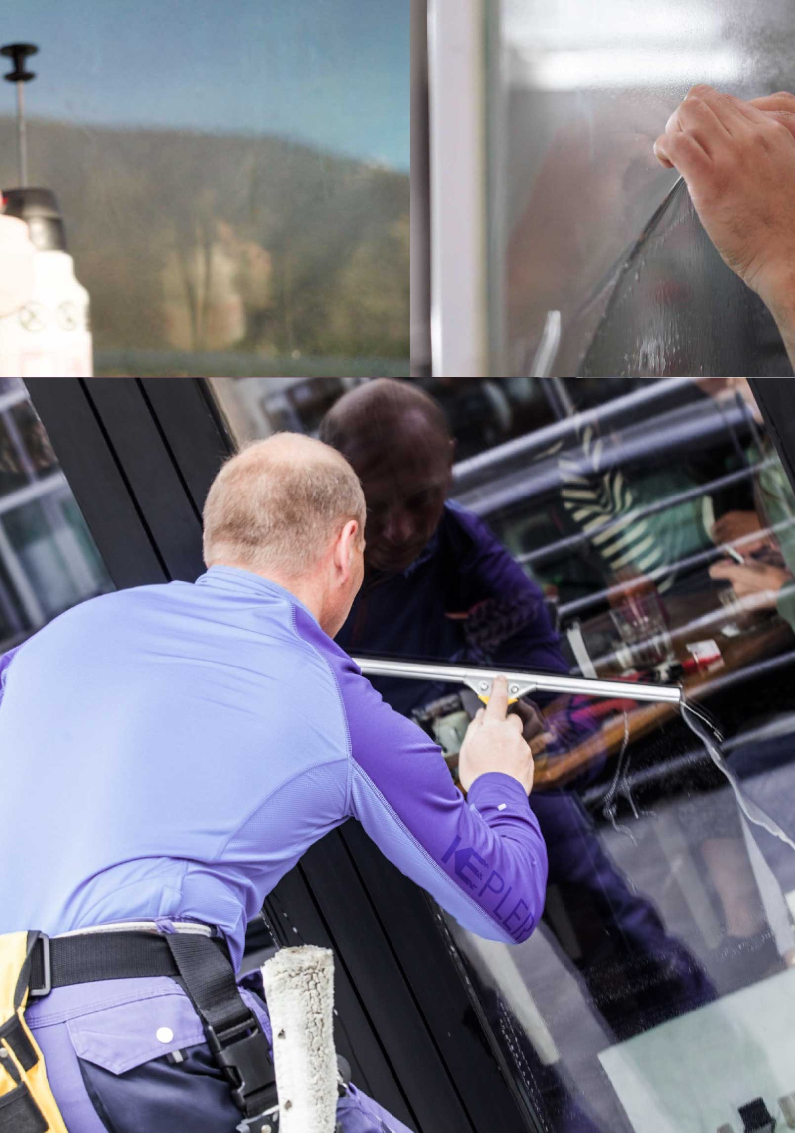Kepler Skilled Applying Anti-Graffiti Window Film to a Horn Lake Shop Front