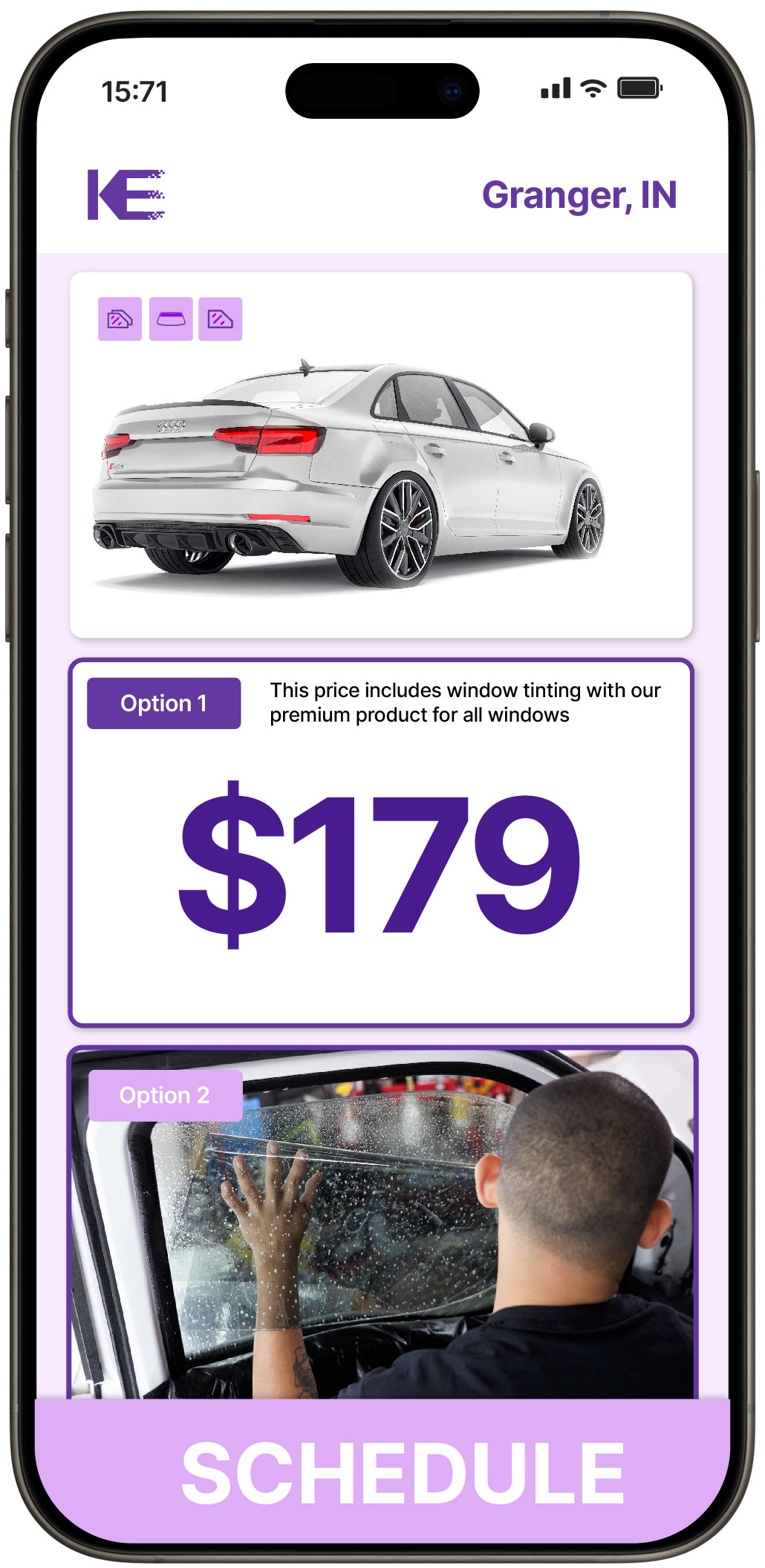 View Competitive Car Window Tinting Costs in Granger, Indiana