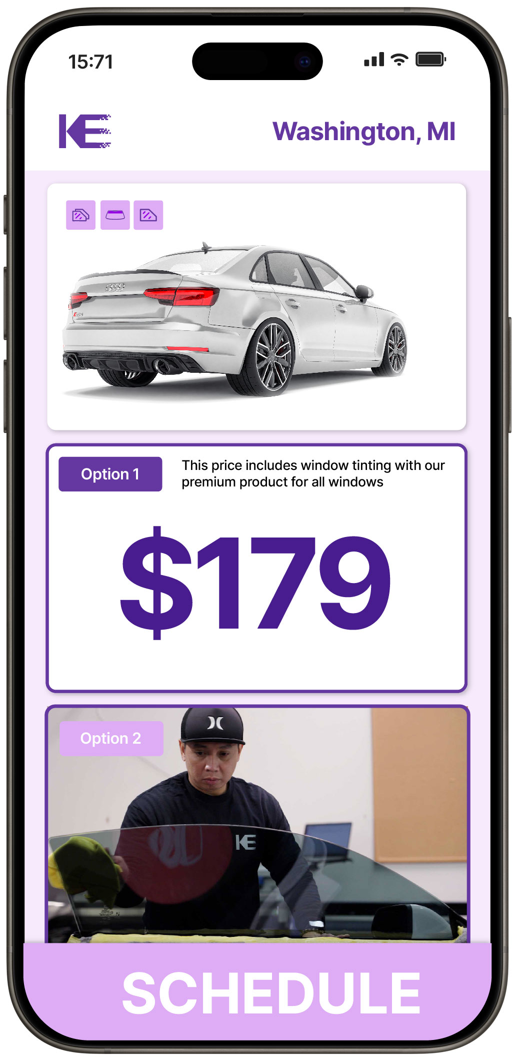 View Competitive Car Window Tinting Costs in Washington, Michigan
