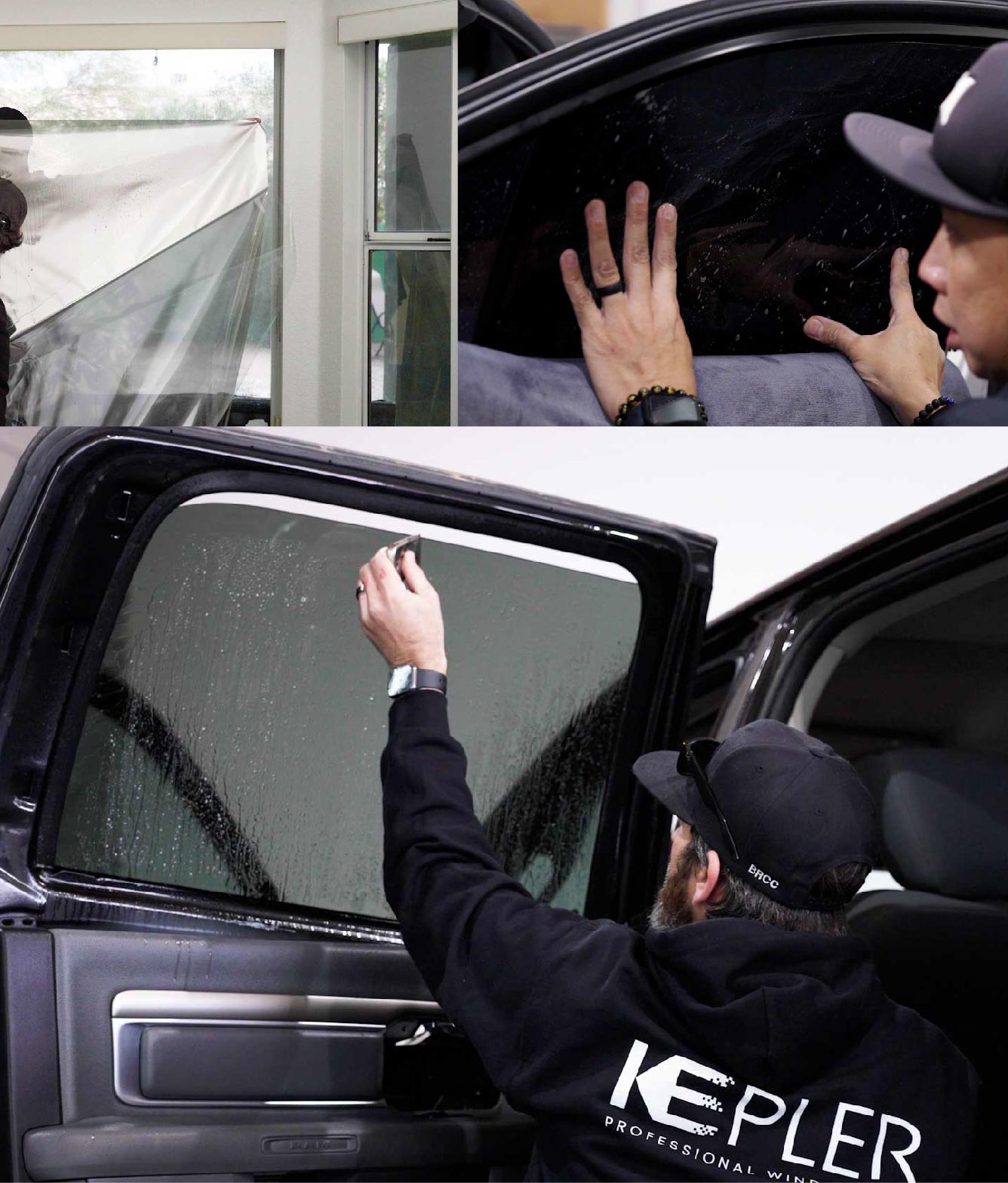 Kepler Window Tinting Specialists at Work in Oshkosh, Wisconsin