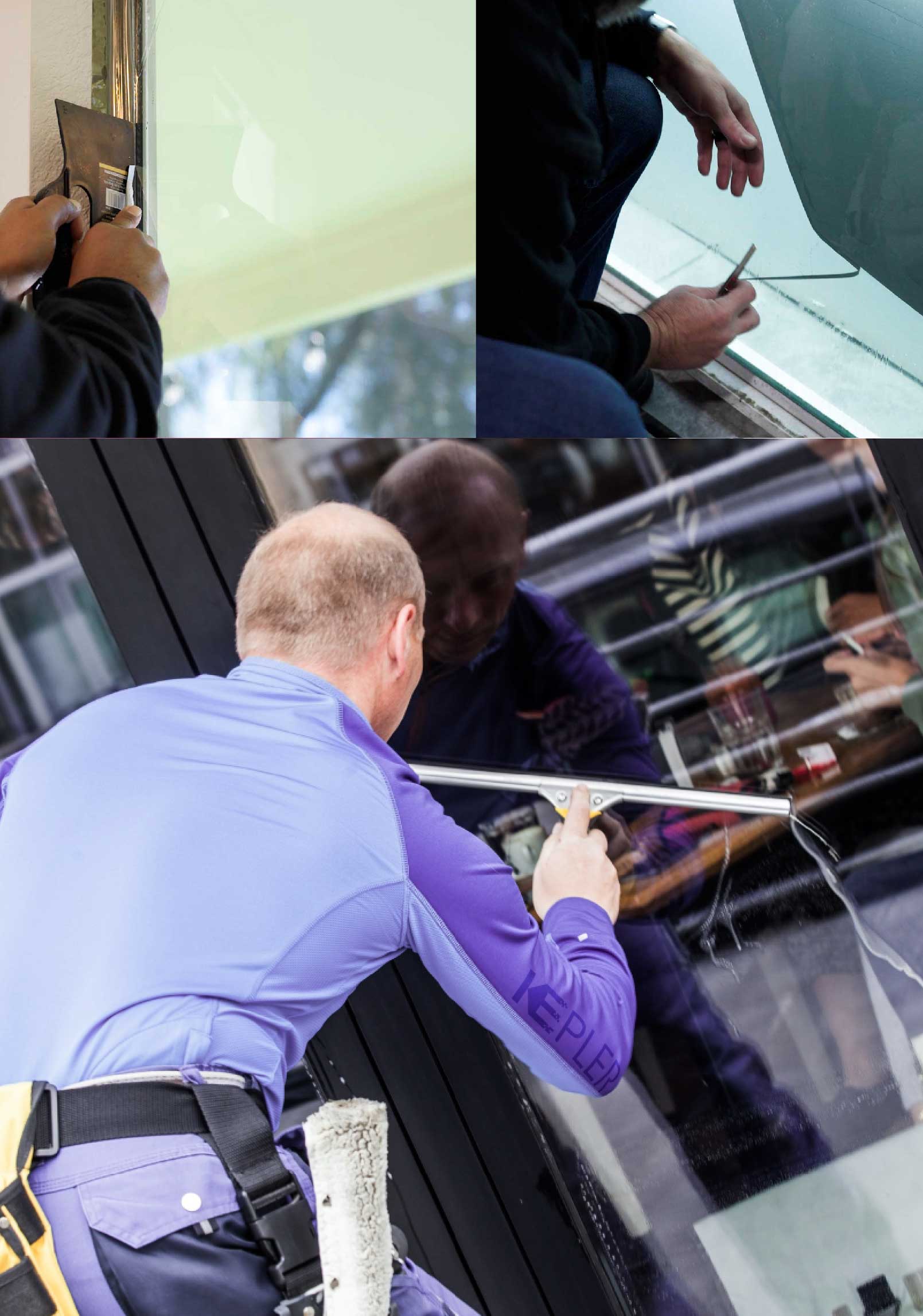 Kepler Expert Applying Anti-Graffiti Window Film to a North Salt Lake Shop Front