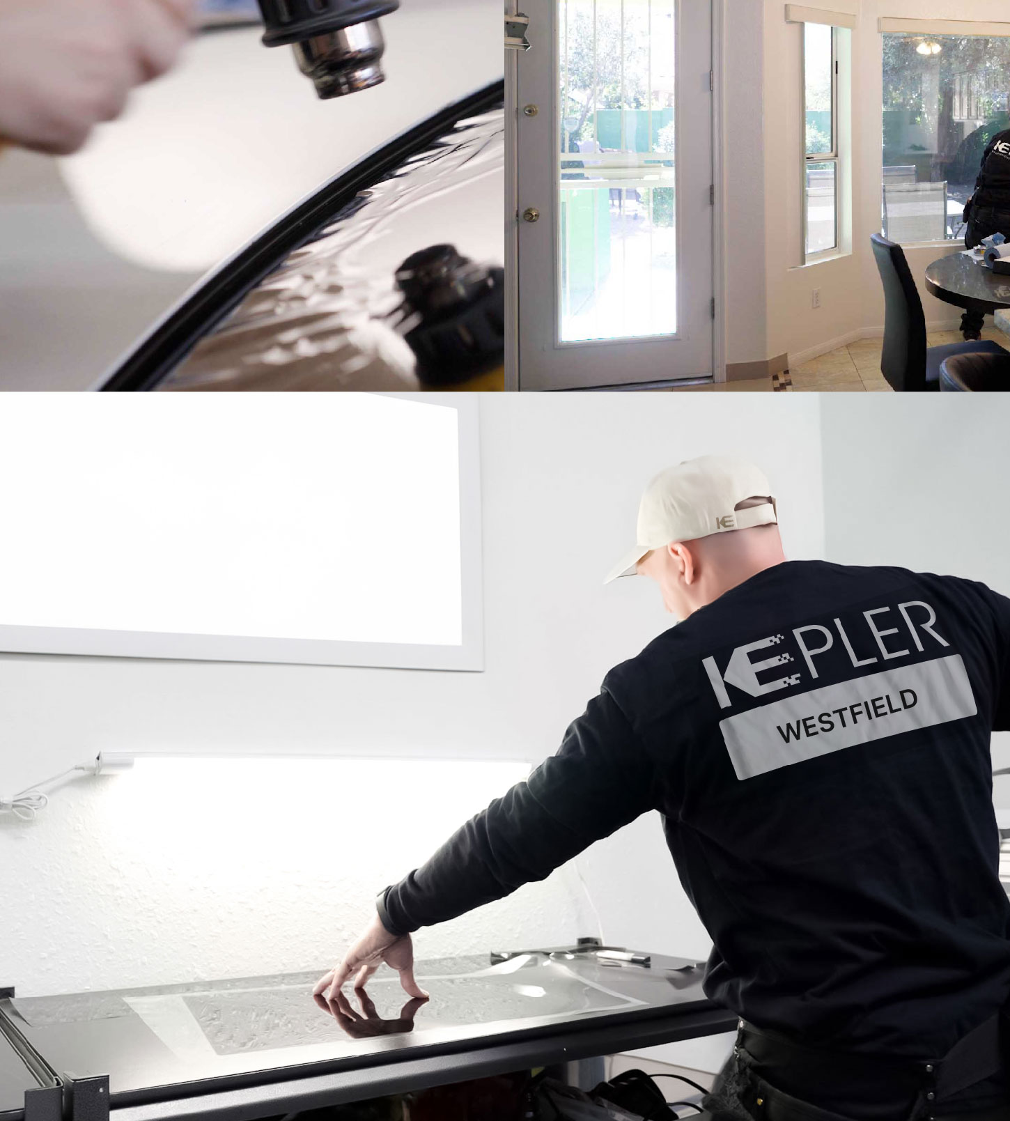 Window Tinting Specialist Cutting Film in Westfield, New Jersey