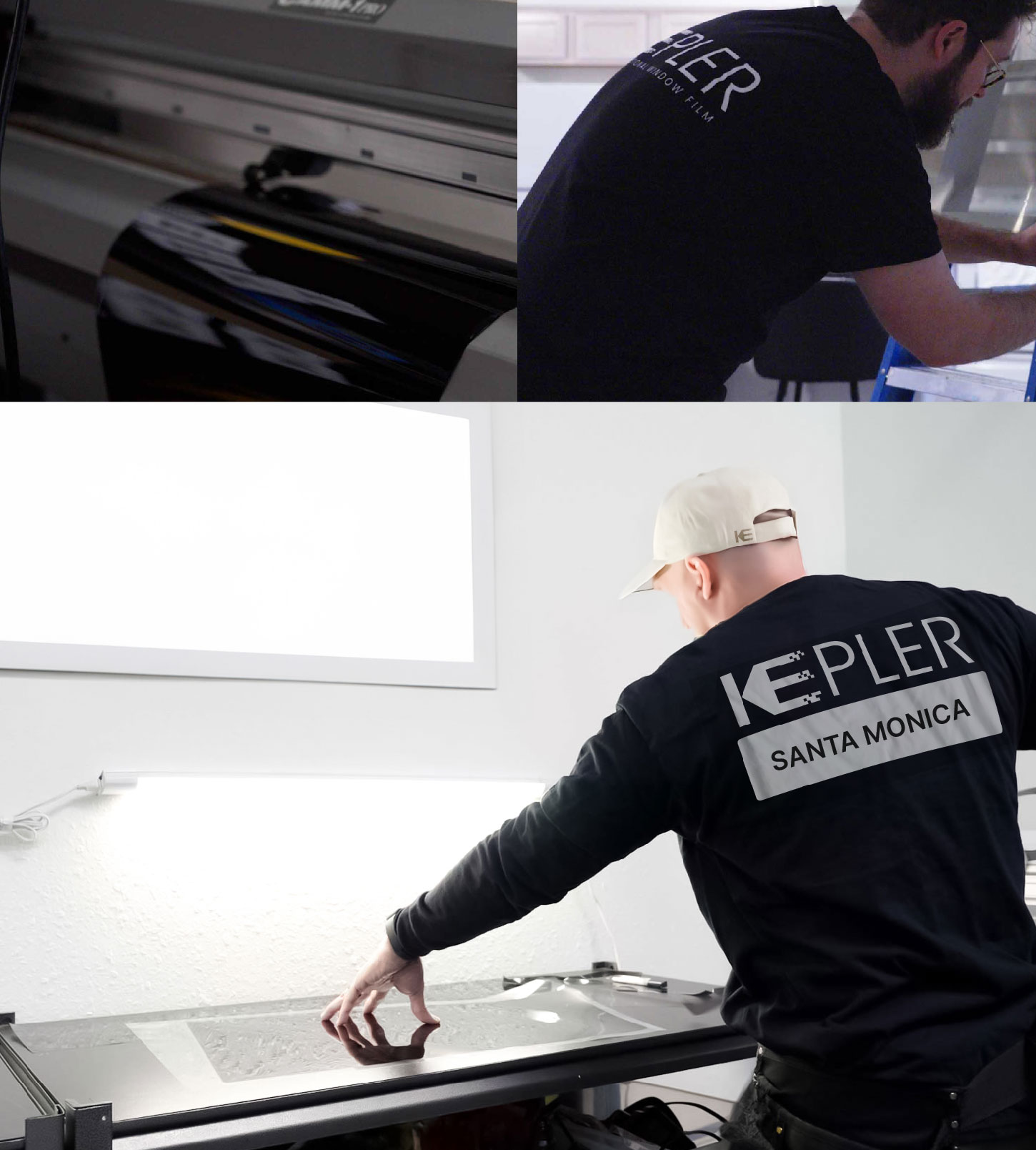 Window Tinting Specialist Cutting Film in Santa Monica, California