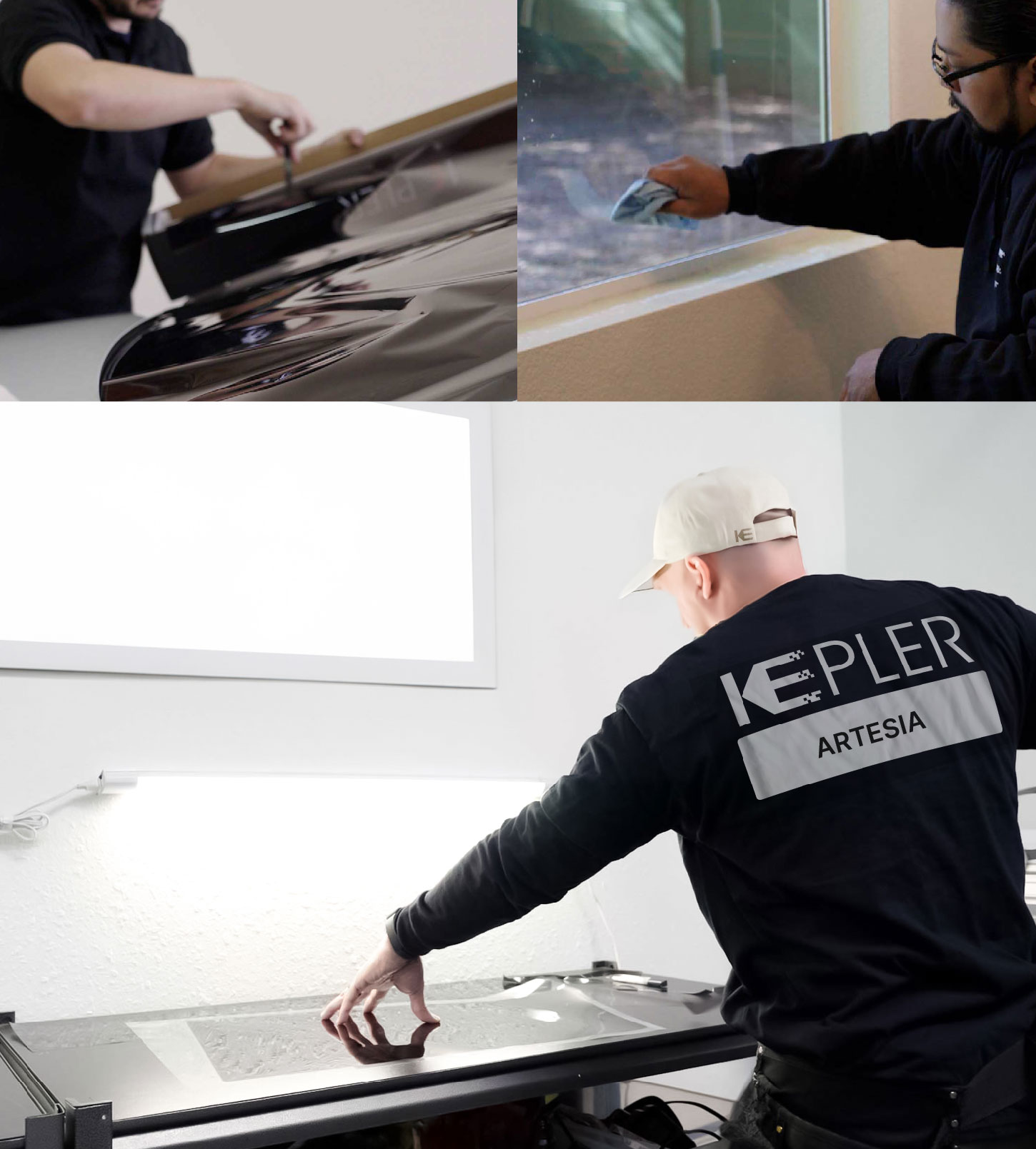 Window Tinting Specialist Cutting Film in Artesia, California