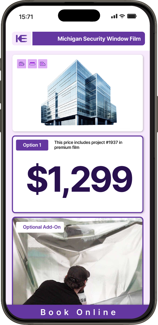 Get Security Window Film Pricing on Your Phone in Michigan