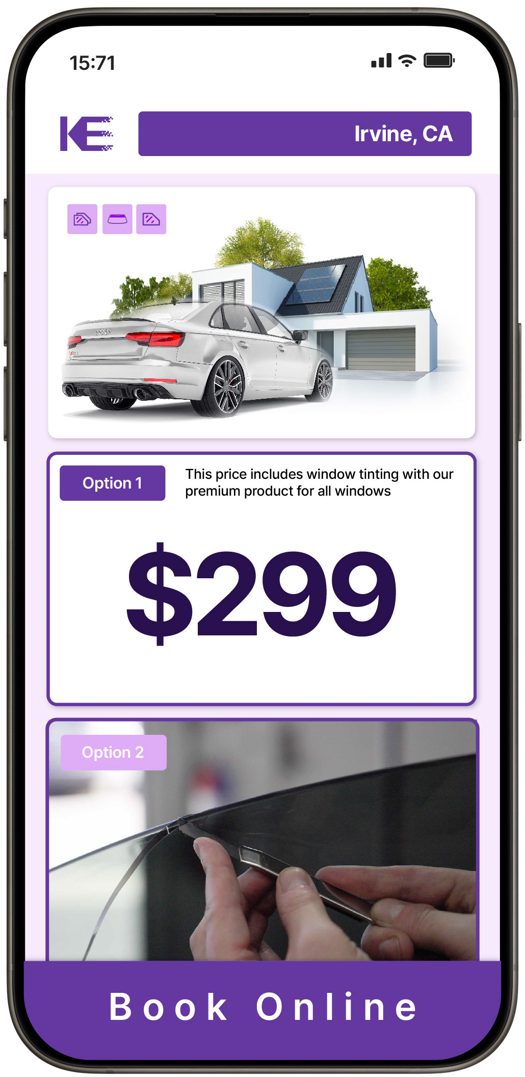View Competitive Window Tinting Prices in Irvine, California