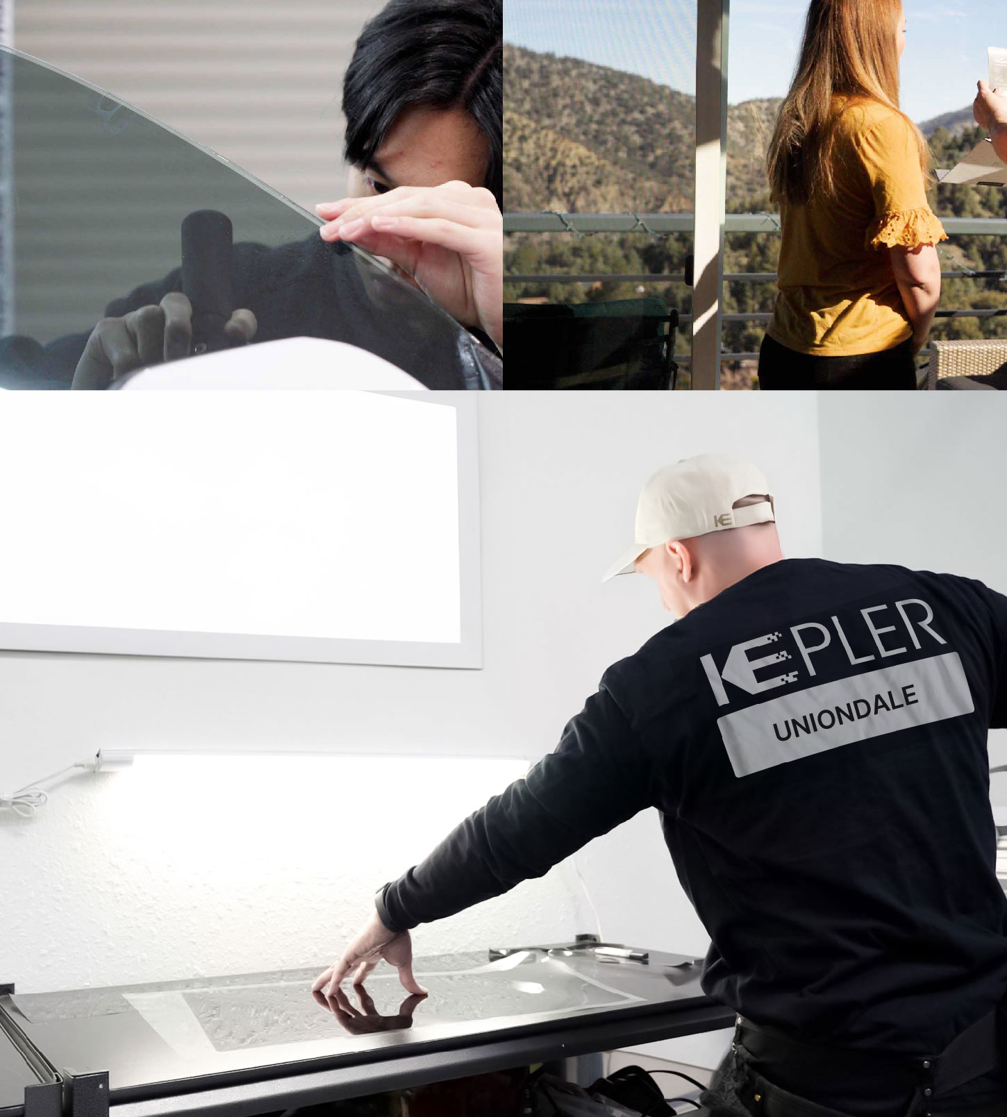Window Tinting Specialist Cutting Film in Uniondale, New York