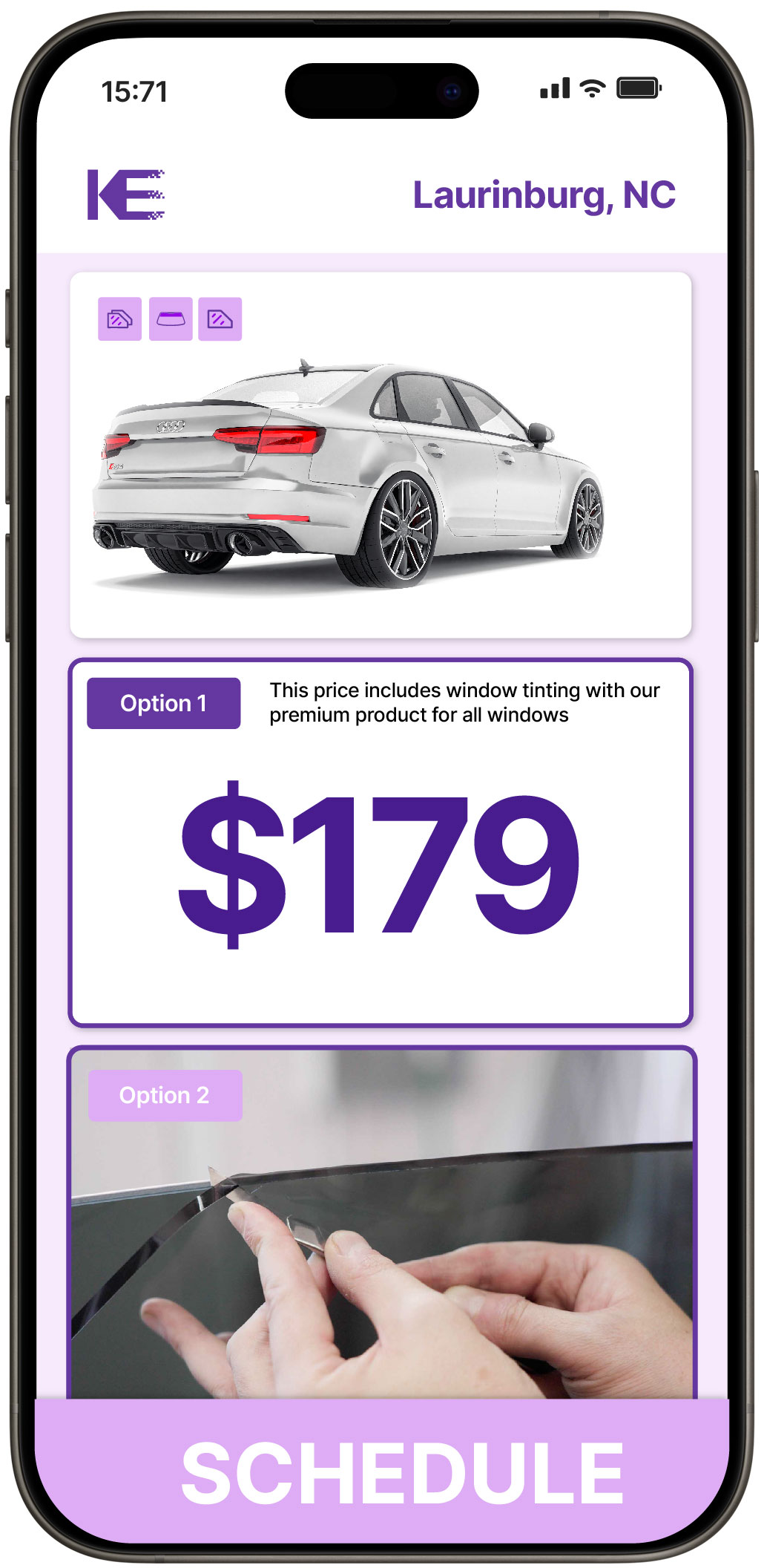 View Affordable Car Window Tinting Prices in Laurinburg, North Carolina