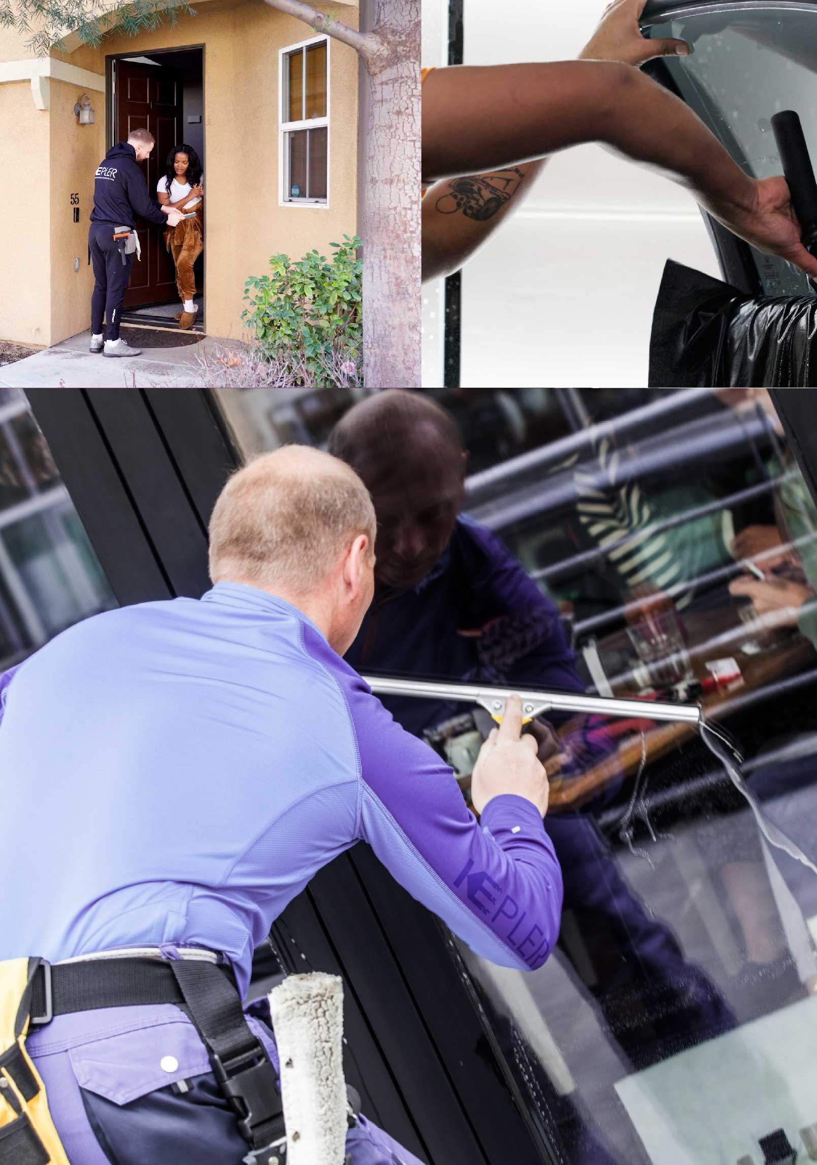 Kepler Expert Applying Anti-Graffiti Window Film to a Tujunga Shop Front