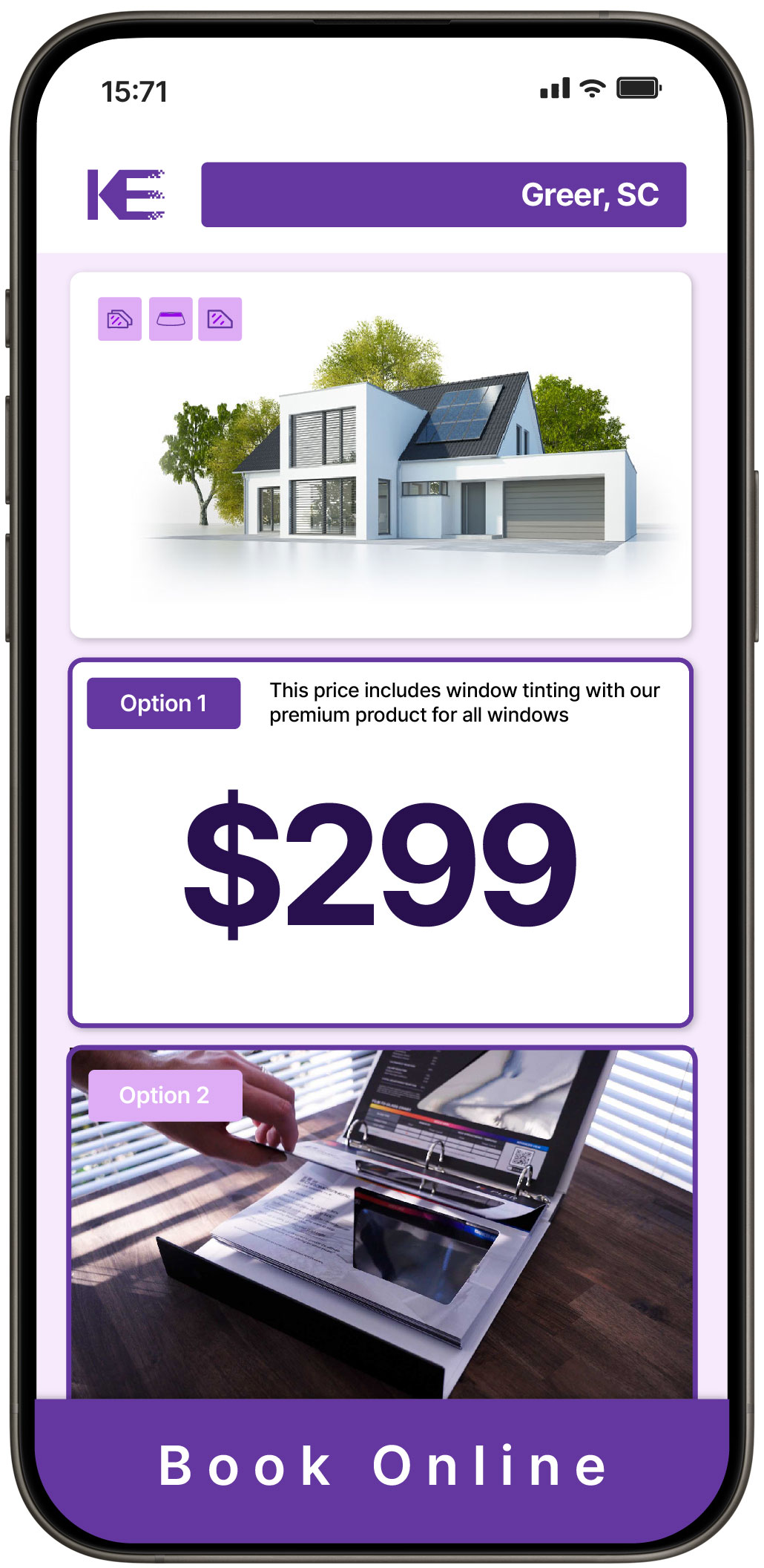 View Competitive Home Window Tinting Costs in Greer, South Carolina