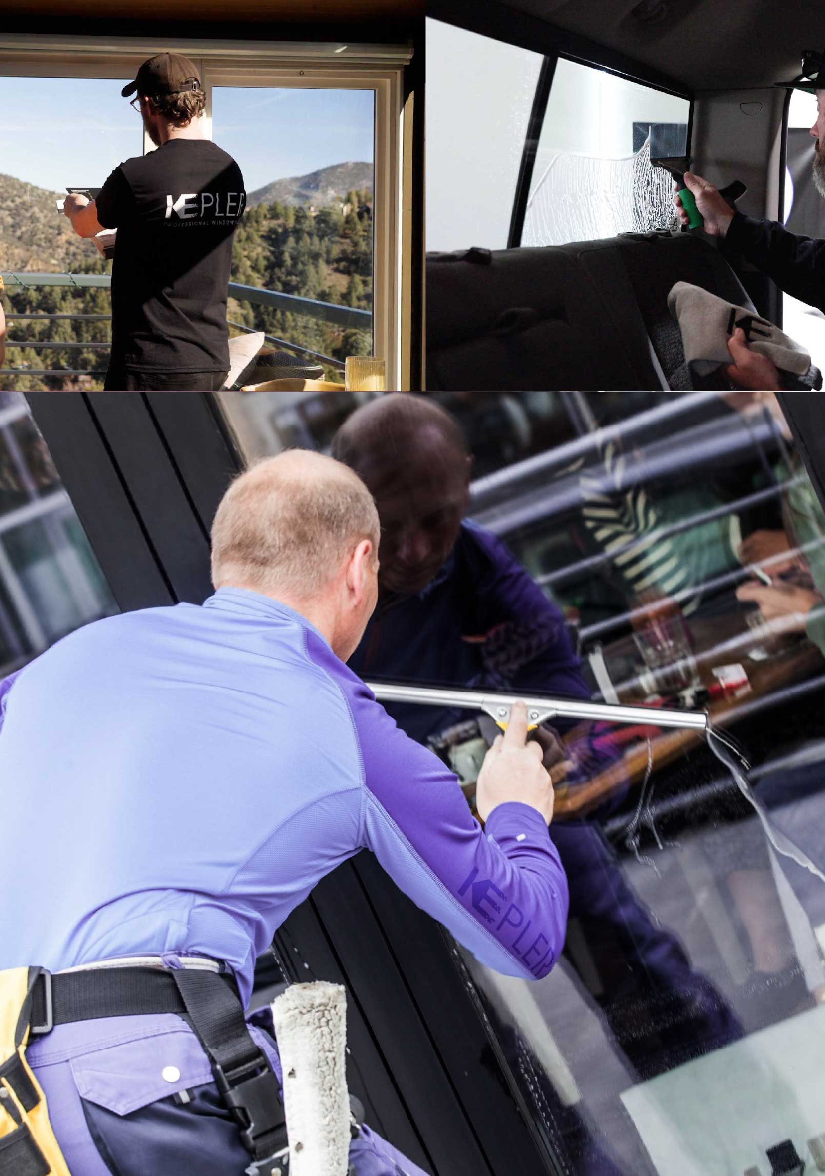 Kepler Professional Applying Anti-Graffiti Window Film to a Chelsea Shop Front