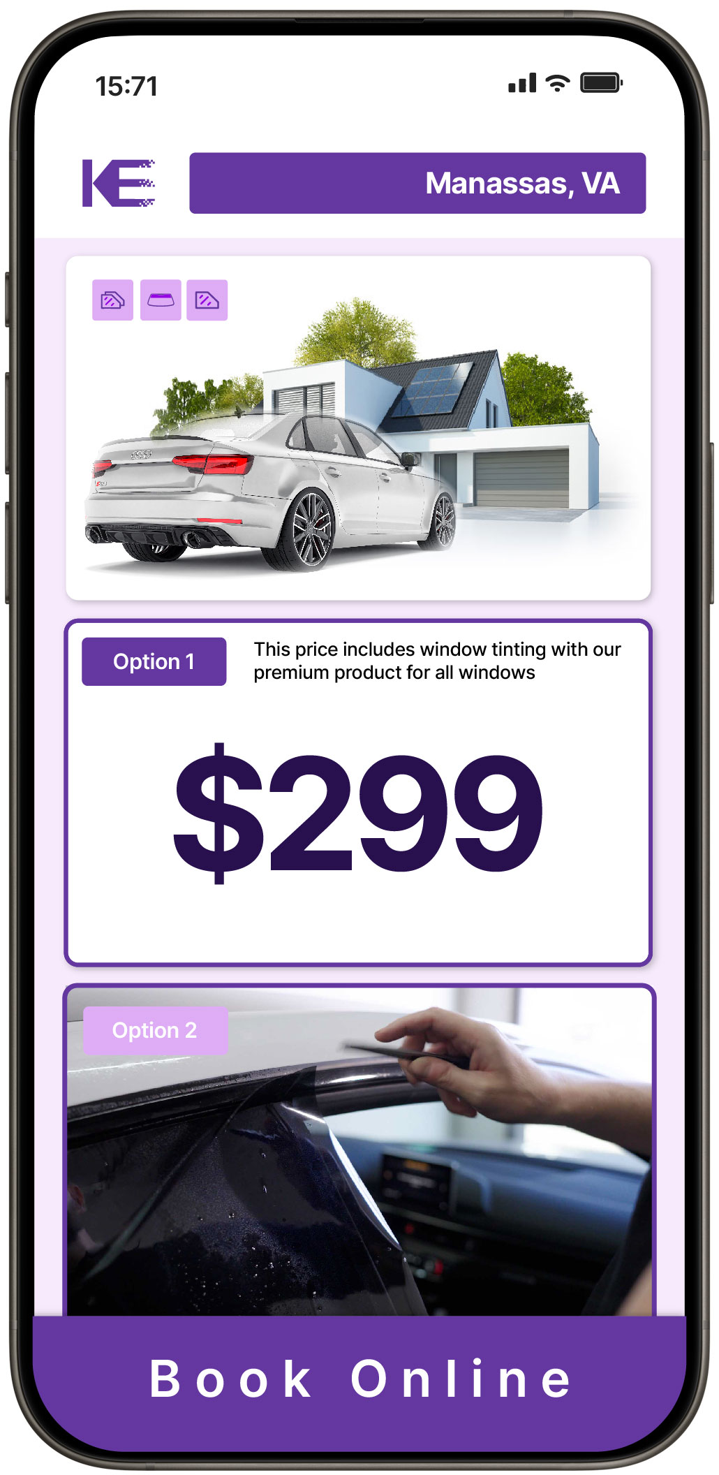 View Reasonable Tesla Window Tinting Rates in Manassas, Virginia