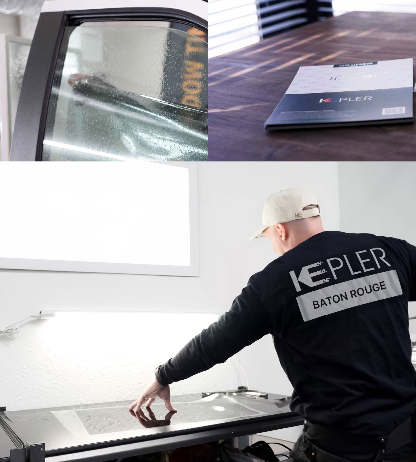 Window Tinting Specialist Cutting Film in Baton Rouge, Louisiana