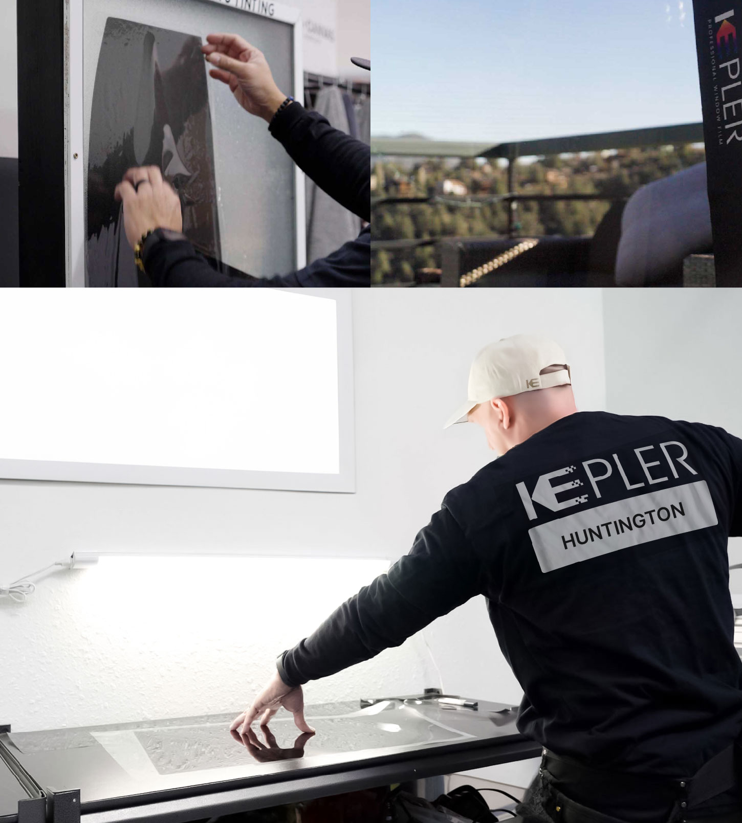 Window Tinting Specialist Cutting Film in Huntington, West Virginia