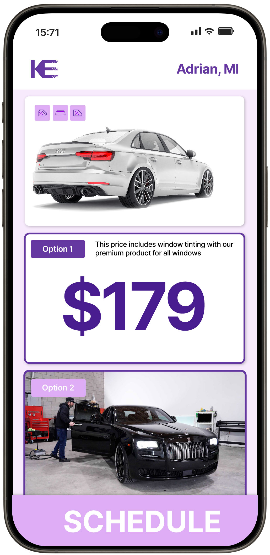 View Affordable Car Window Tinting Prices in Adrian, Michigan