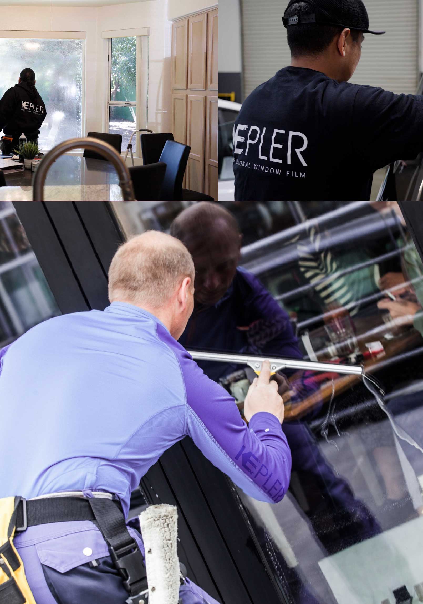 Kepler Expert Applying Anti-Graffiti Window Film to a North Aurora Shop Front
