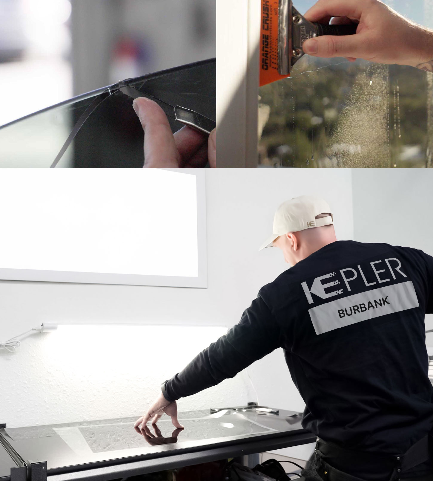 Window Tinting Specialist Cutting Film in Burbank, California