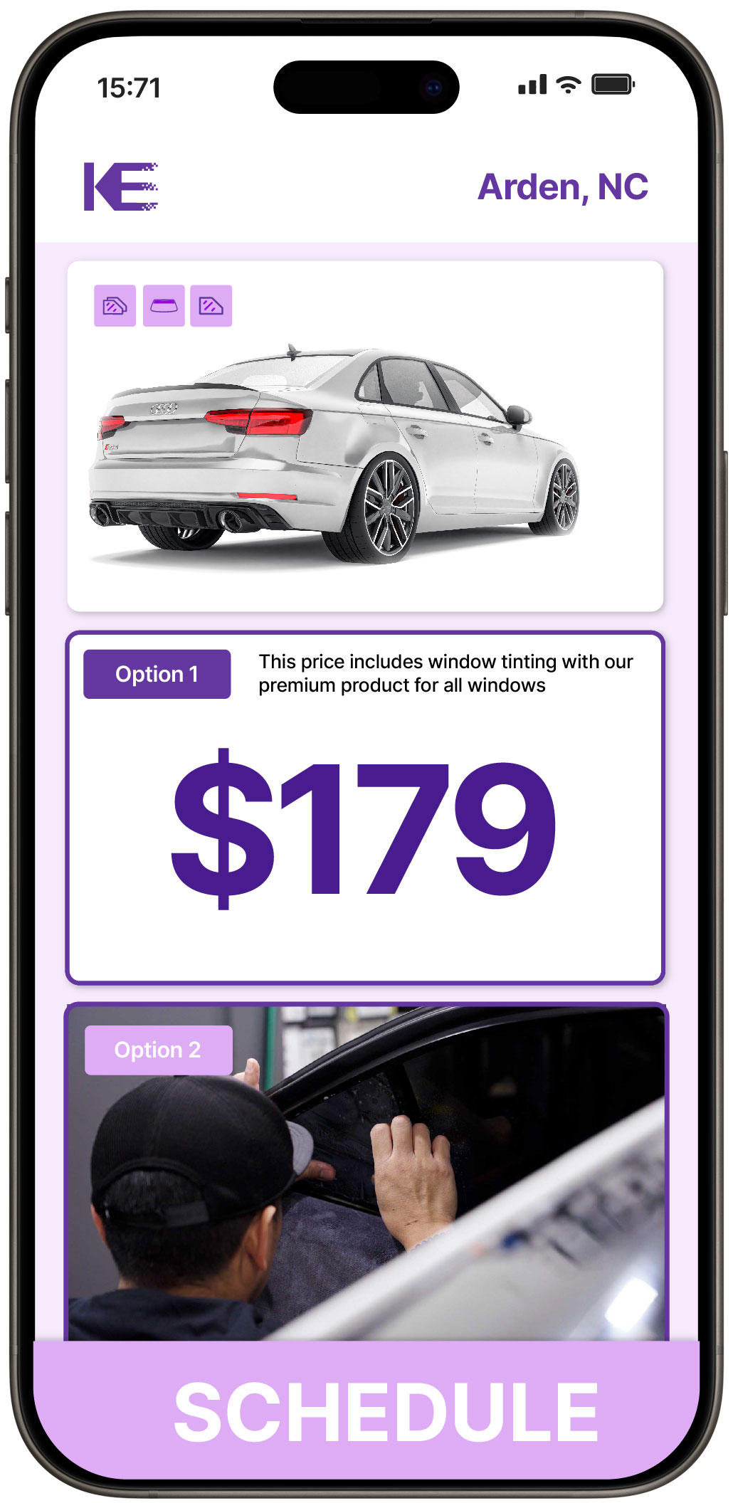 View Affordable Car Window Tinting Prices in Arden, North Carolina