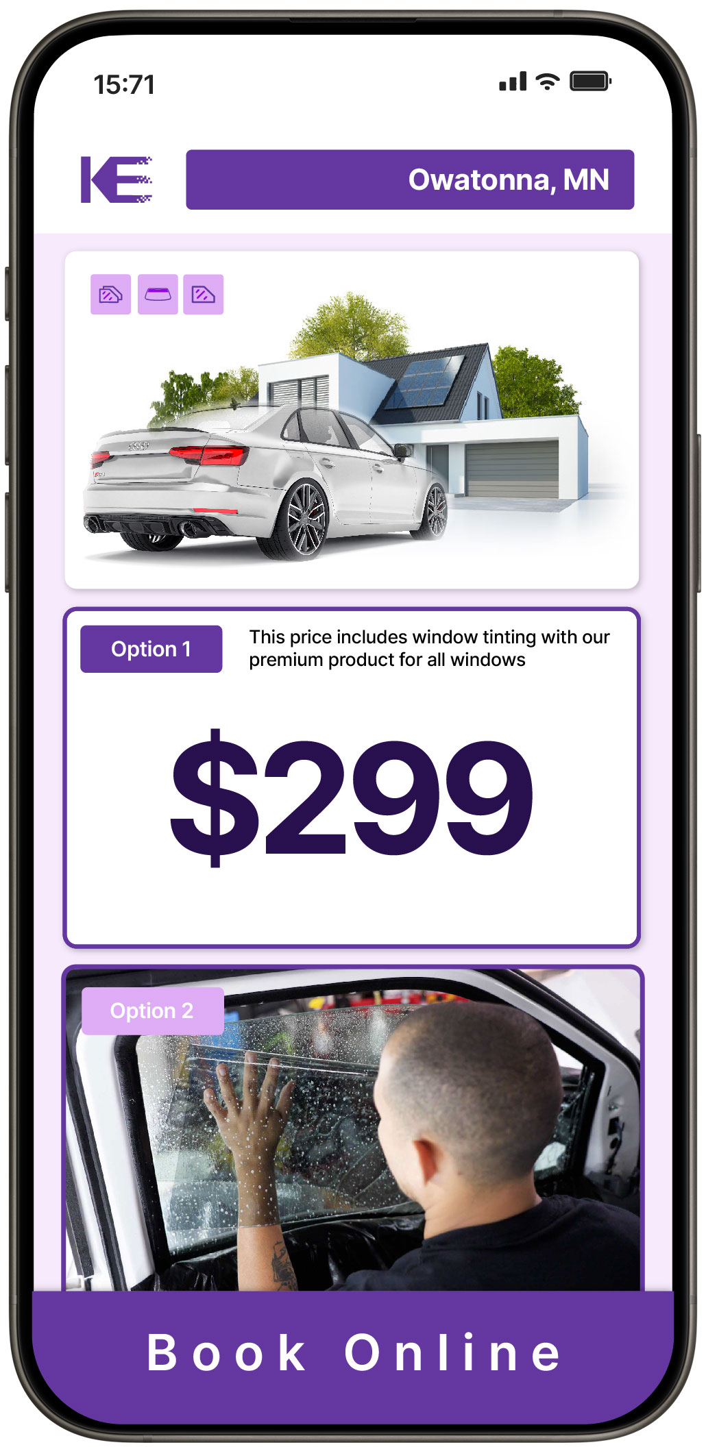 View Competitive Tesla Window Tinting Prices in Eden Prairie, Minnesota