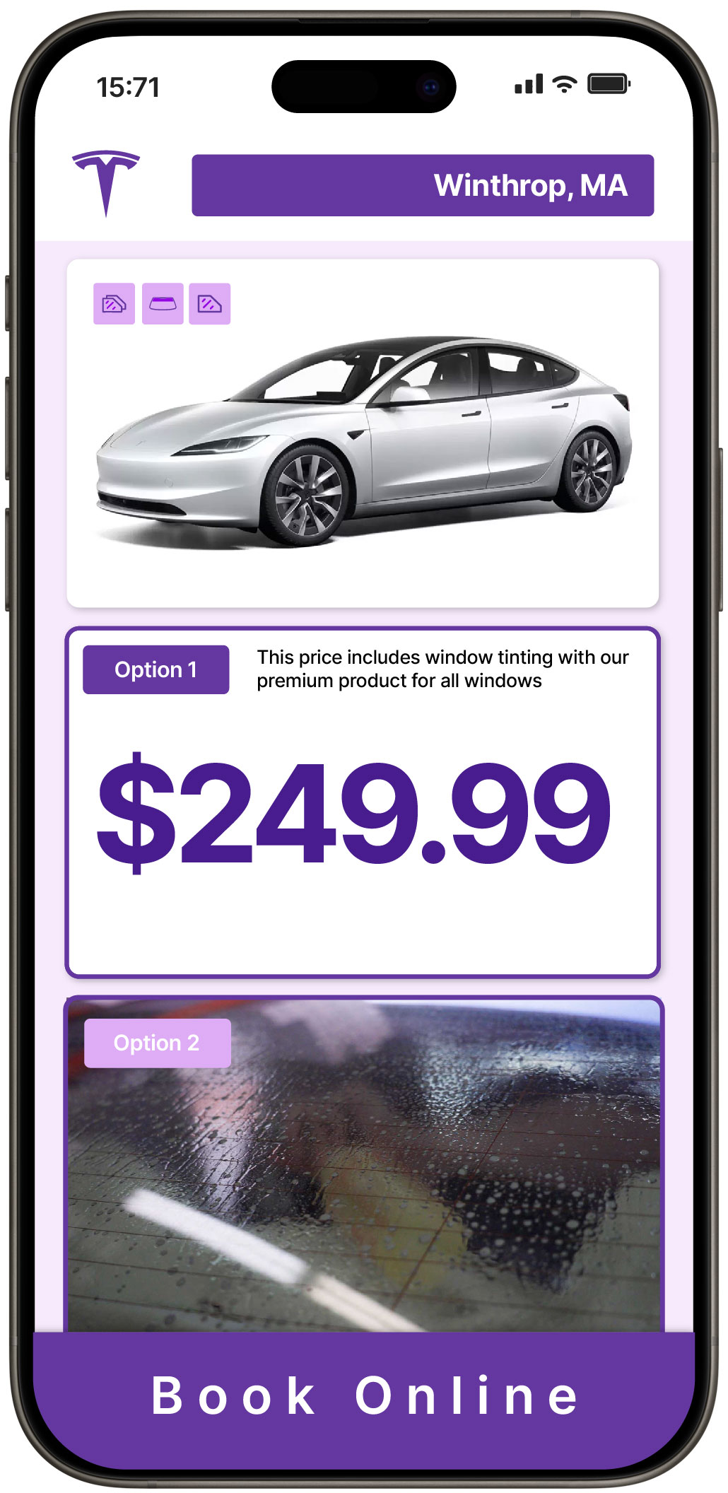 View Reasonable Tesla Window Tinting Prices in Winthrop, Massachusetts
