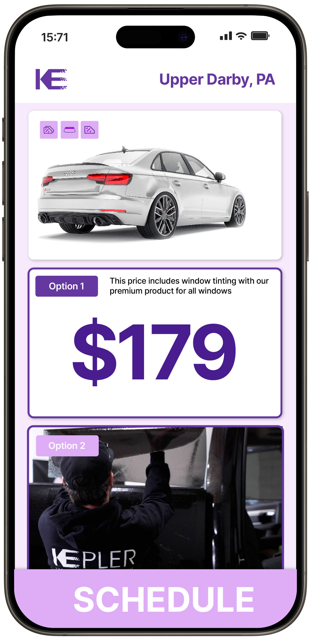 View Competitive Car Window Tinting Prices in Upper Darby, Pennsylvania