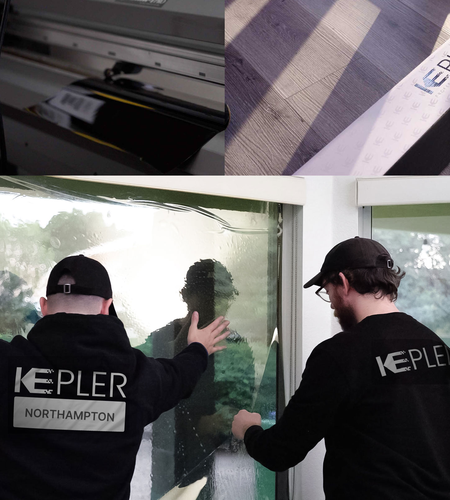 Kepler Technician Fitting High-tech Window Tint to Home in Northampton