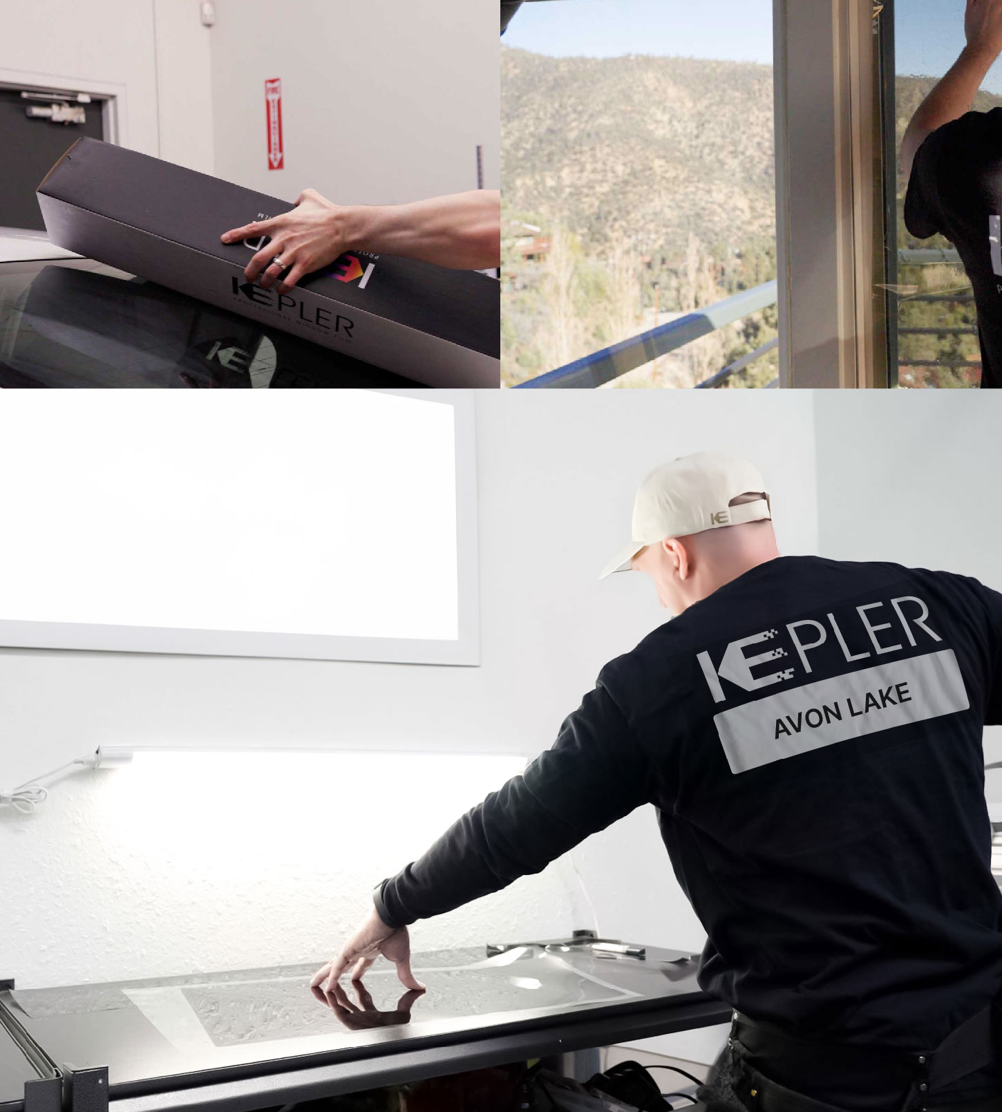 Window Tinting Specialist Cutting Film in Avon Lake, Ohio