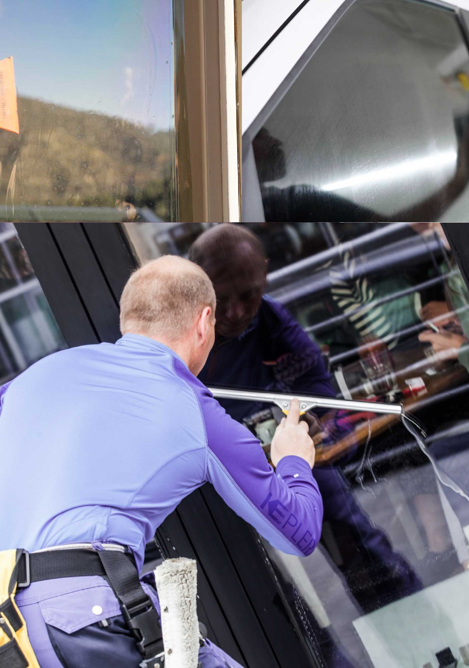 Kepler Expert Applying Anti-Graffiti Window Film to a Opelika Shop Front