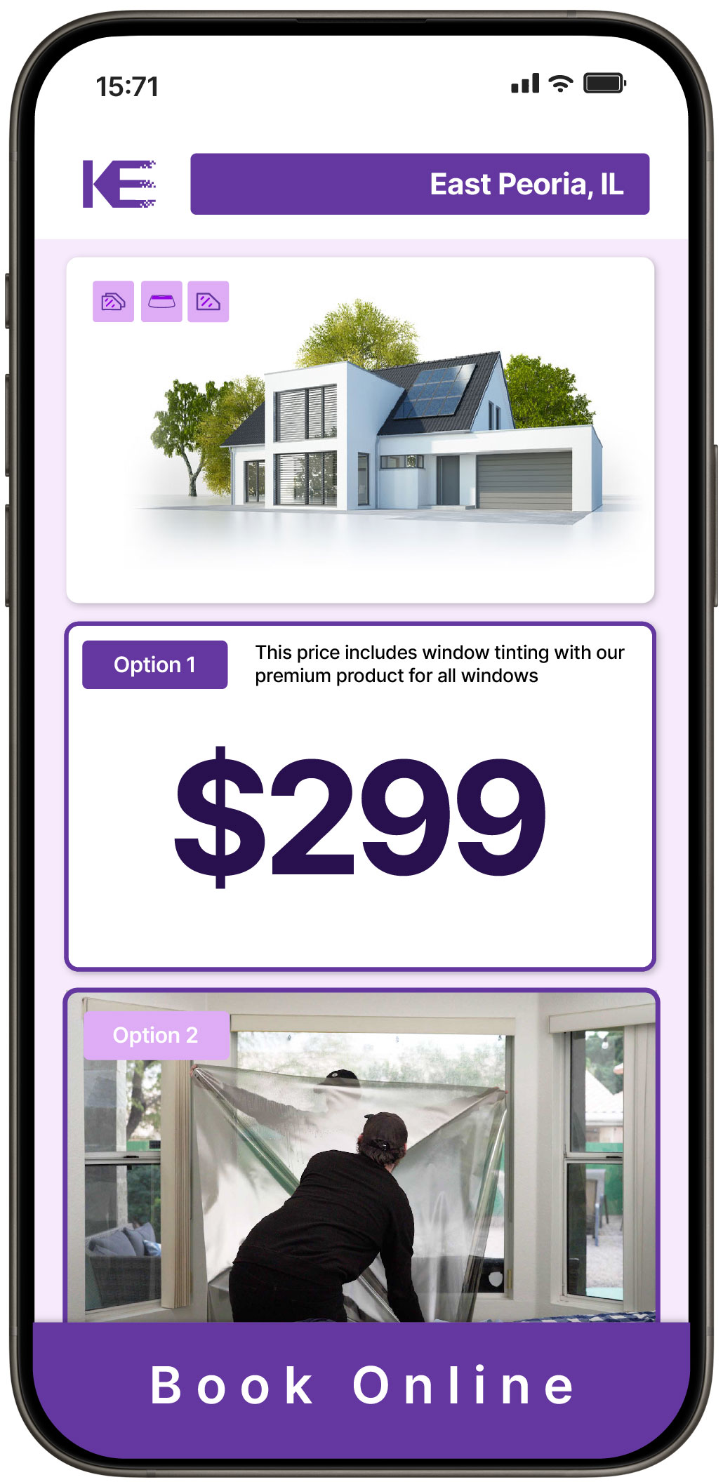 View Affordable Home Window Tinting Prices in East Peoria, Illinois