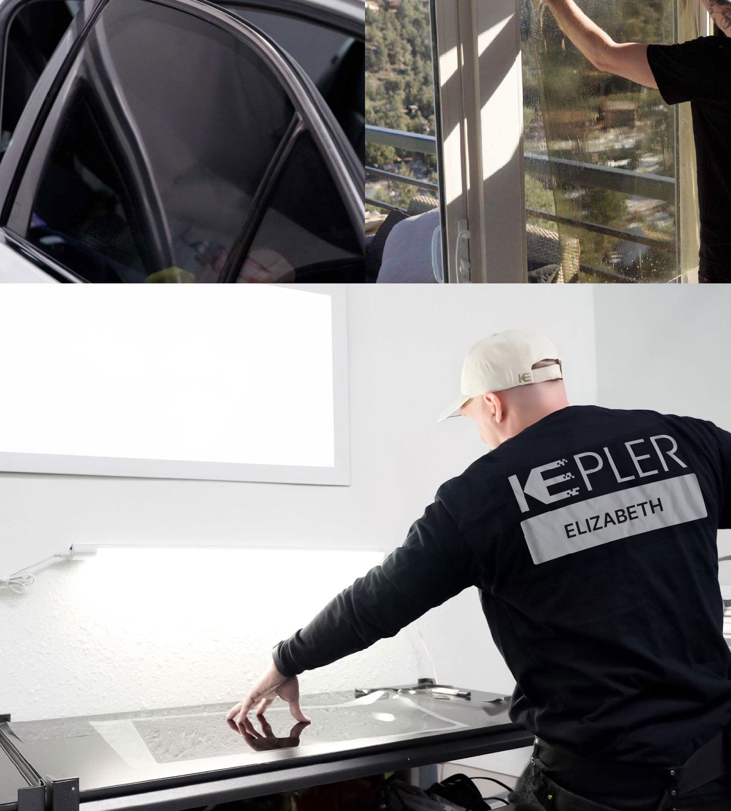 Window Tinting Specialist Cutting Film in Elizabeth, New Jersey