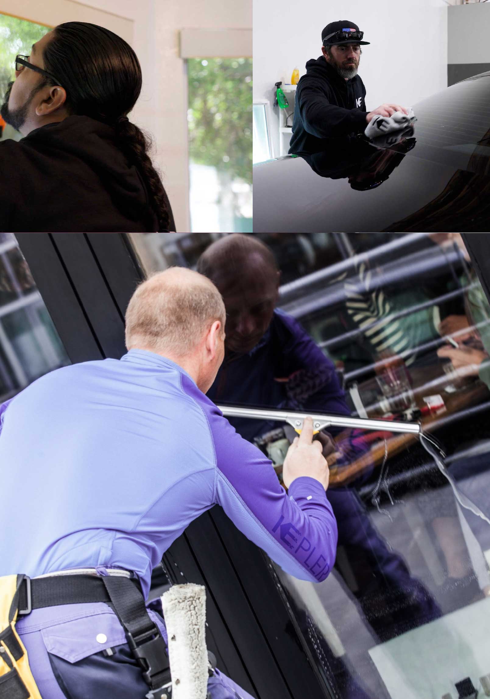 Kepler Professional Applying Anti-Graffiti Window Film to a Lake Mary Shop Front