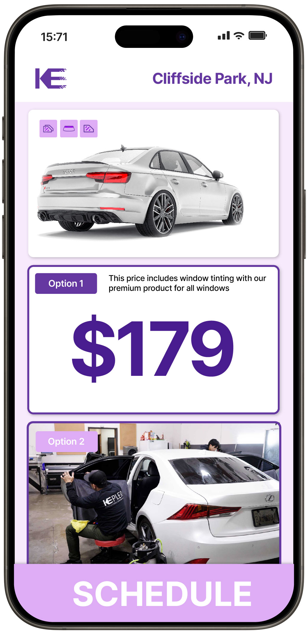 View Affordable Car Window Tinting Prices in Cliffside Park, New Jersey