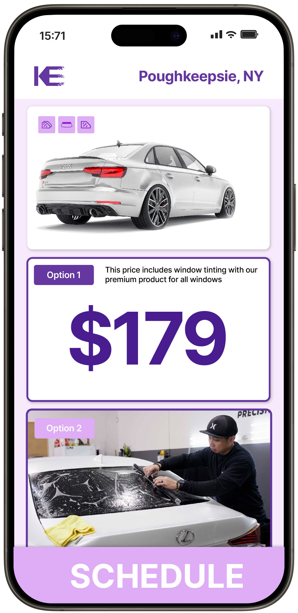View Affordable Car Window Tinting Rates in Poughkeepsie, New York