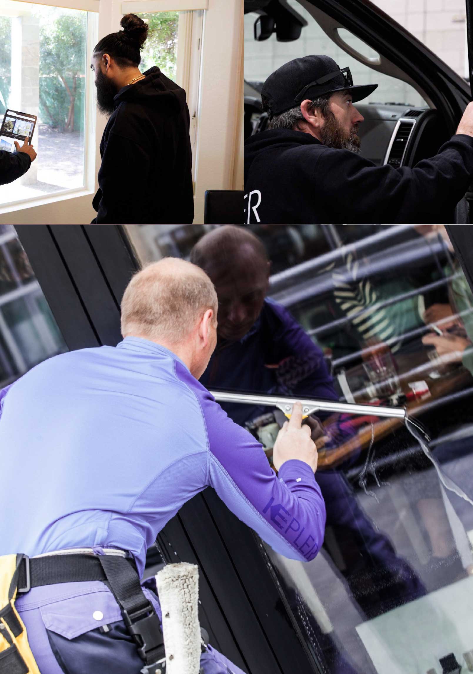 Kepler Expert Applying Anti-Graffiti Window Film to a West Orange Shop Front