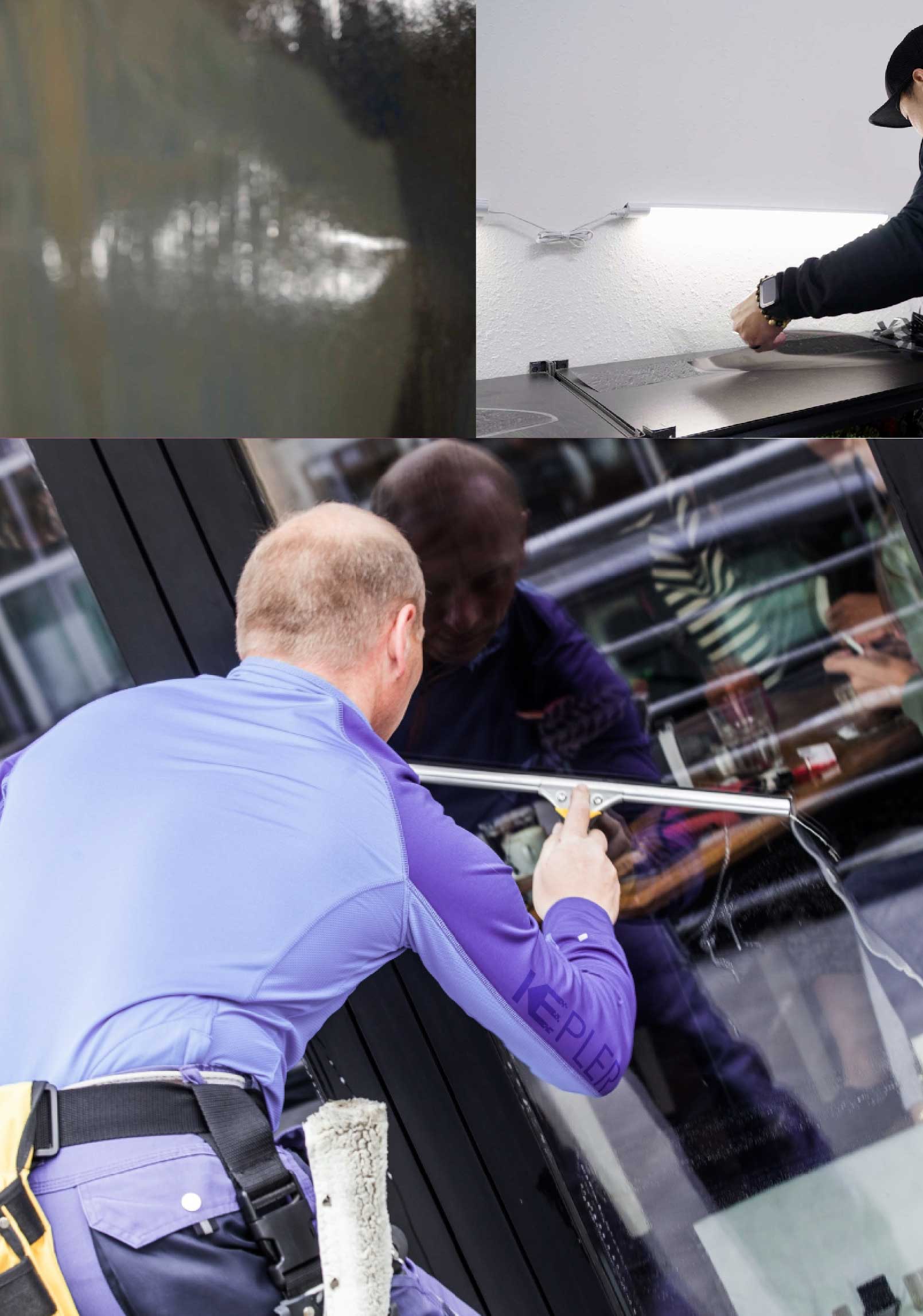 Kepler Professional Applying Anti-Graffiti Window Film to a Vincentown Shop Front