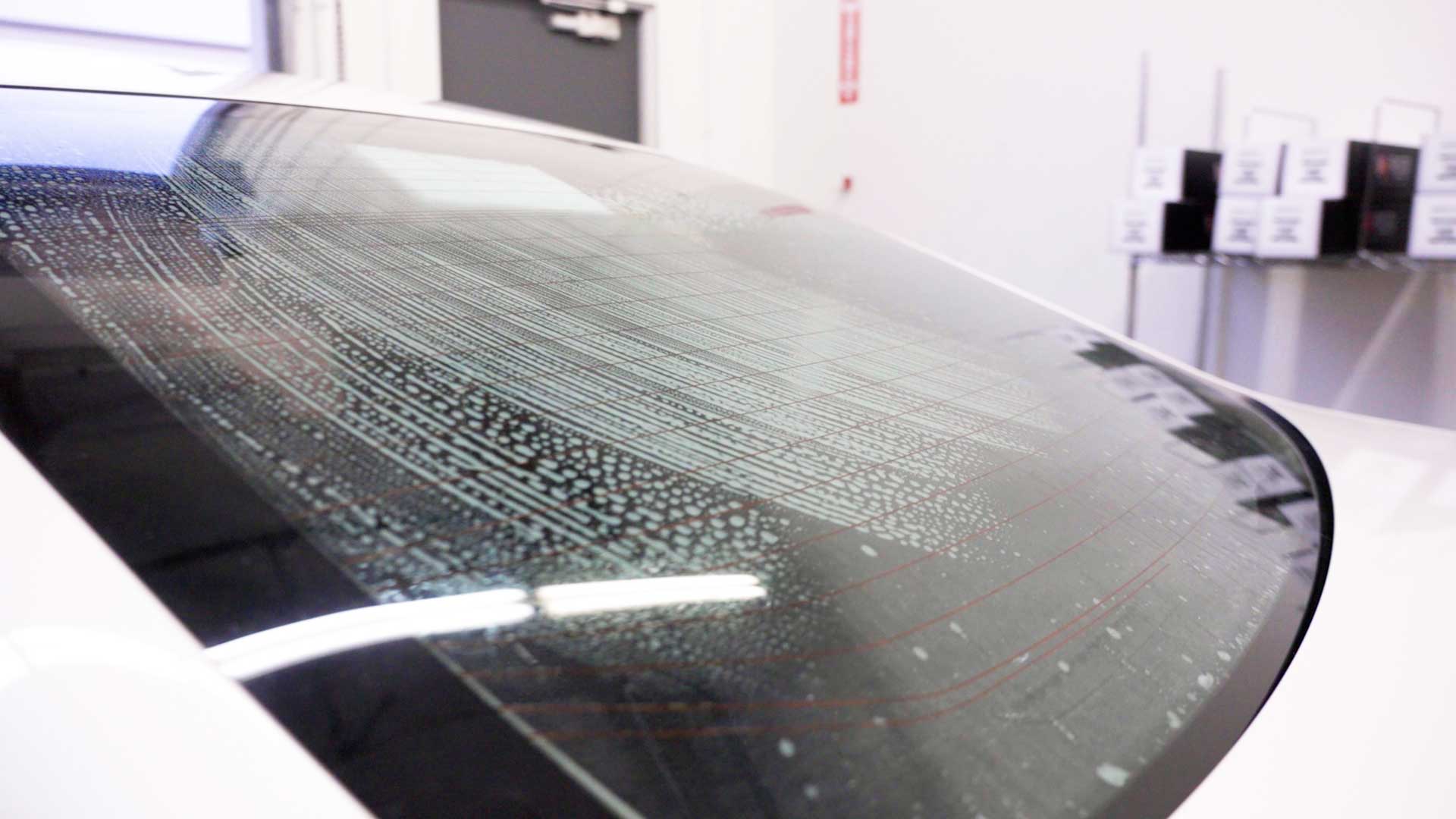 Skilled Tesla Glass Tinting preparation in Portsmouth
