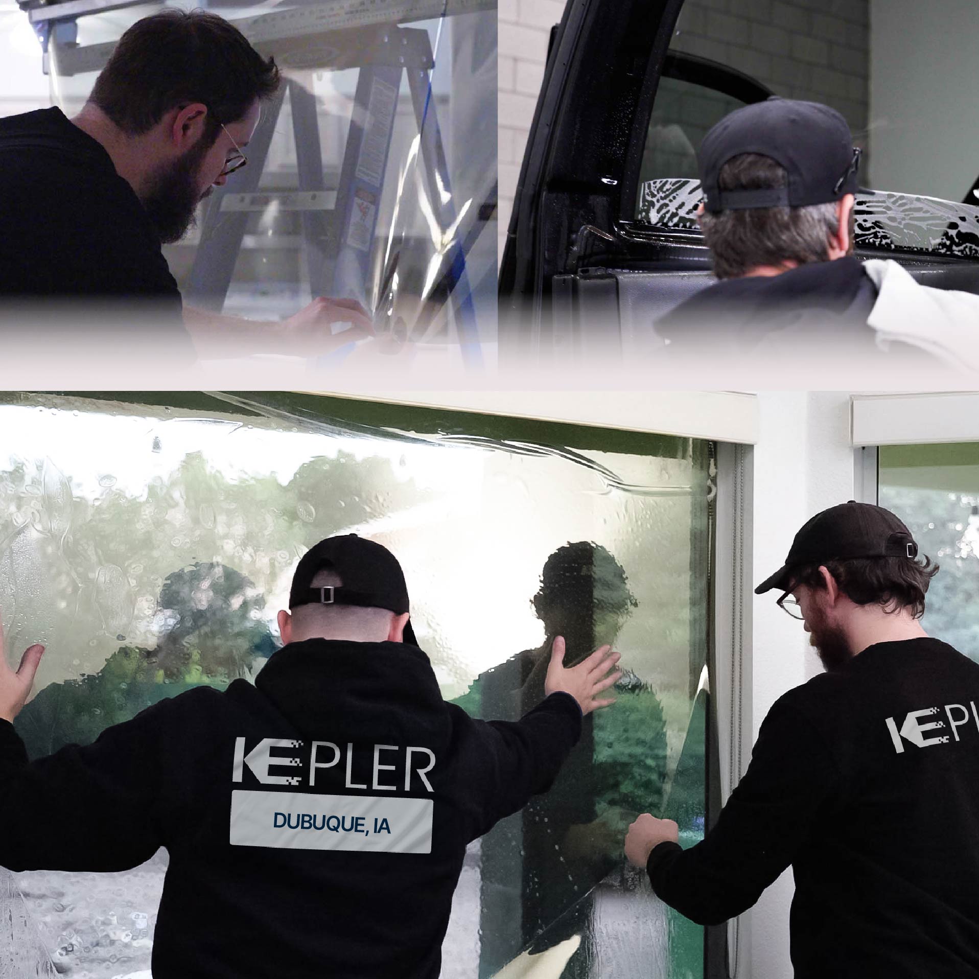 Kepler Specialist Performing Commercial Window Tinting in Dubuque Dubuque