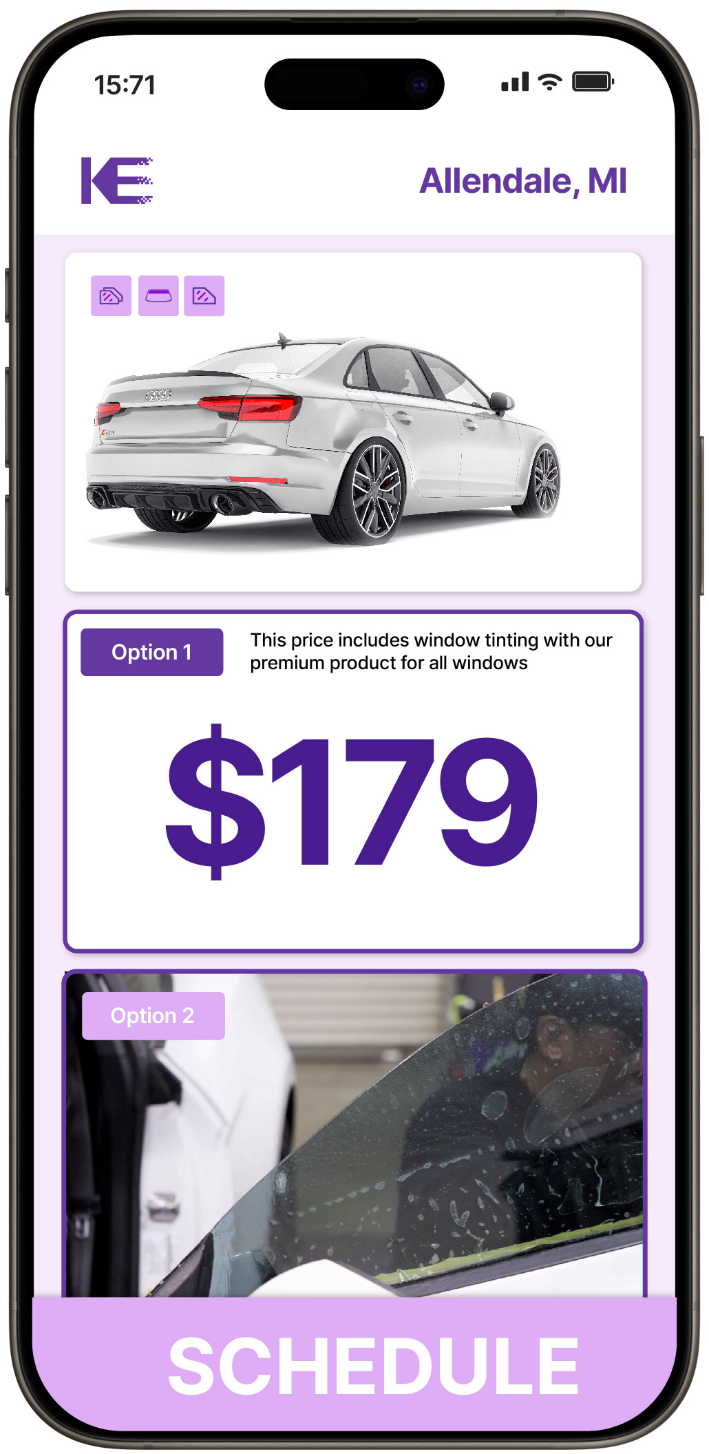 View Affordable Car Window Tinting Prices in Allendale, Michigan