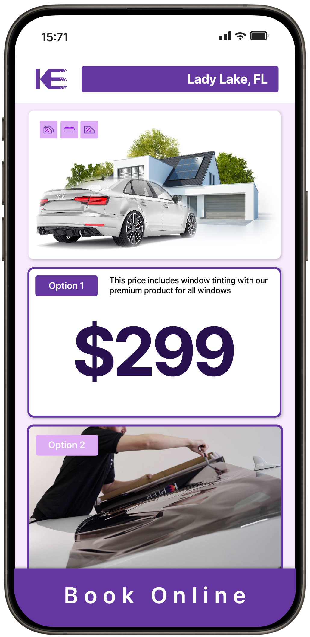 View Reasonable Tesla Window Tinting Rates in Crestview, Florida