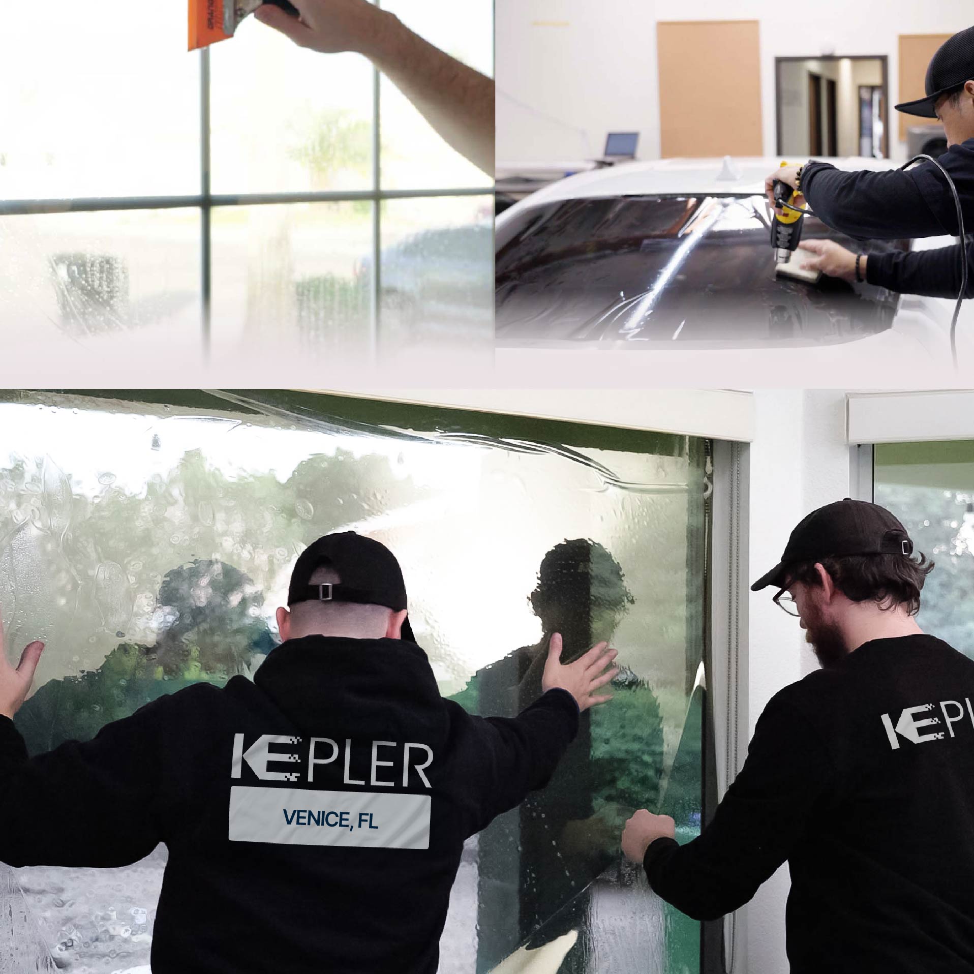 Kepler Specialist Performing Commercial Window Tinting in Venice Venice
