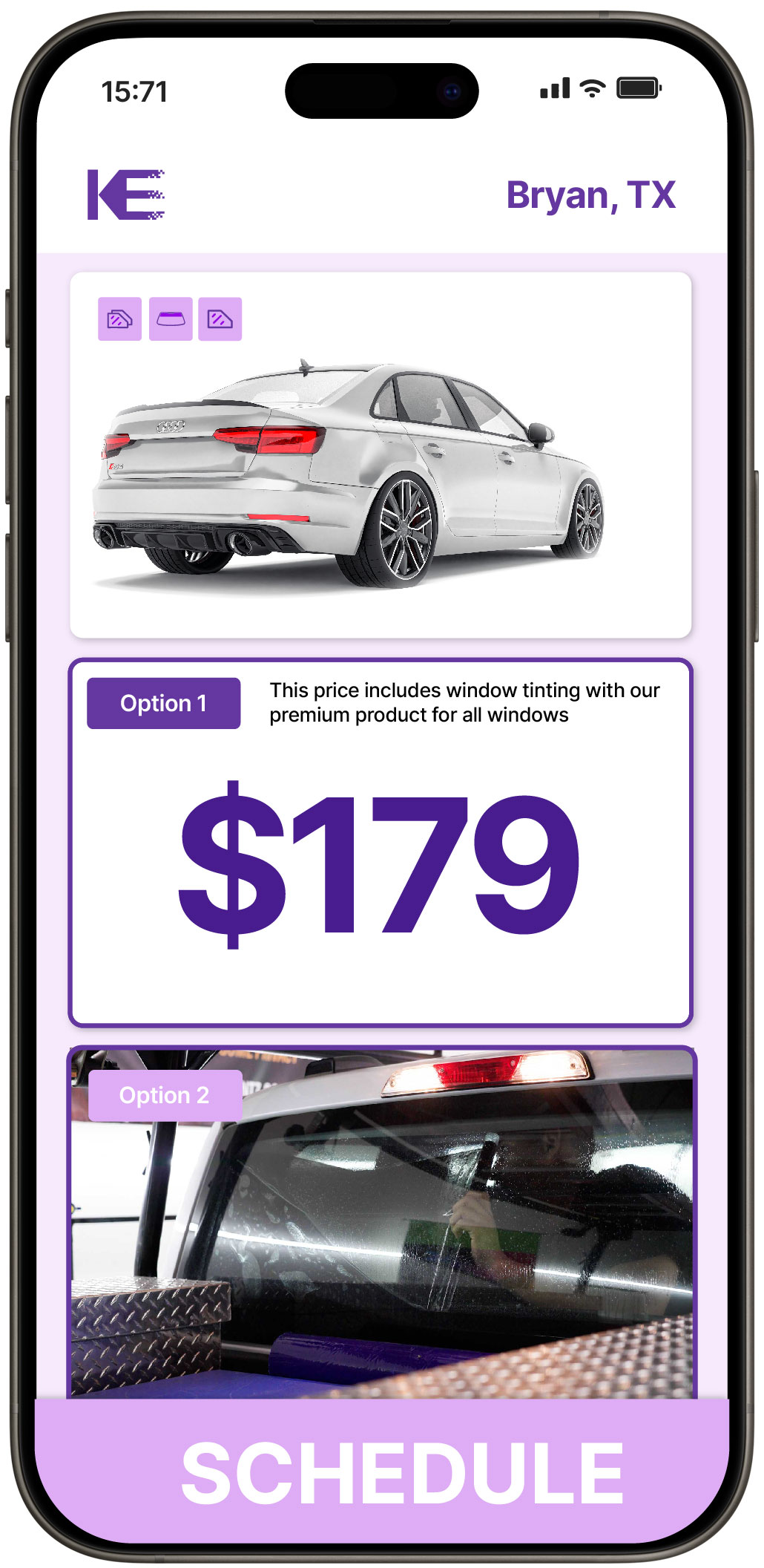 View Competitive Car Window Tinting Rates in Bryan, Texas