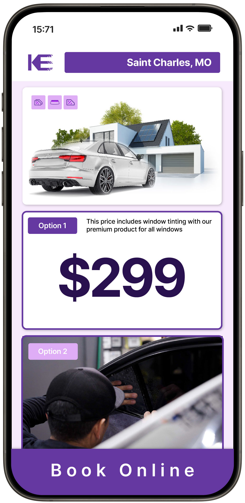 View Competitive Tesla Window Tinting Rates in Jefferson City, Missouri