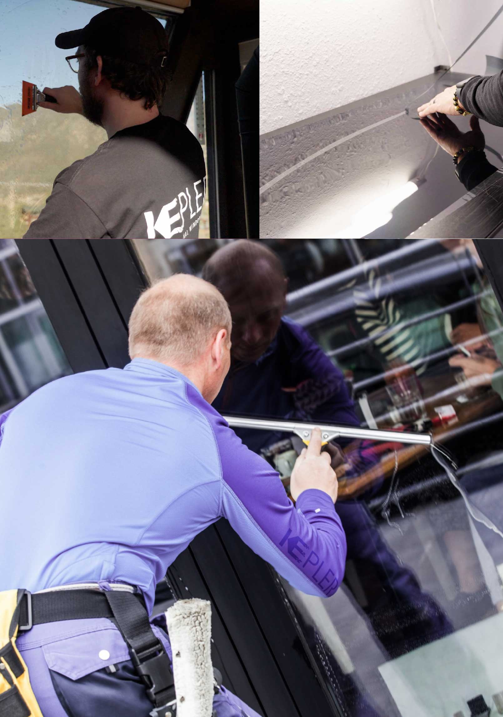 Kepler Expert Applying Anti-Graffiti Window Film to a Lagrangeville Shop Front