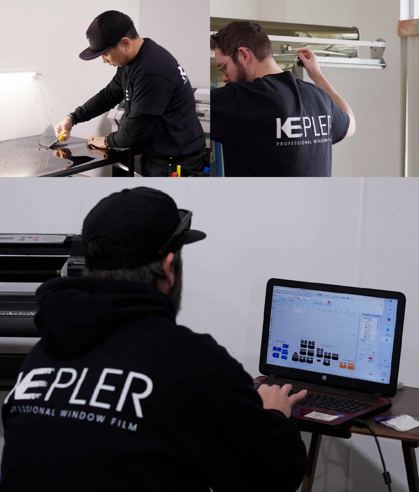 Ceramic Window Tinting Expert Cutting Film in Gillette, Wyoming