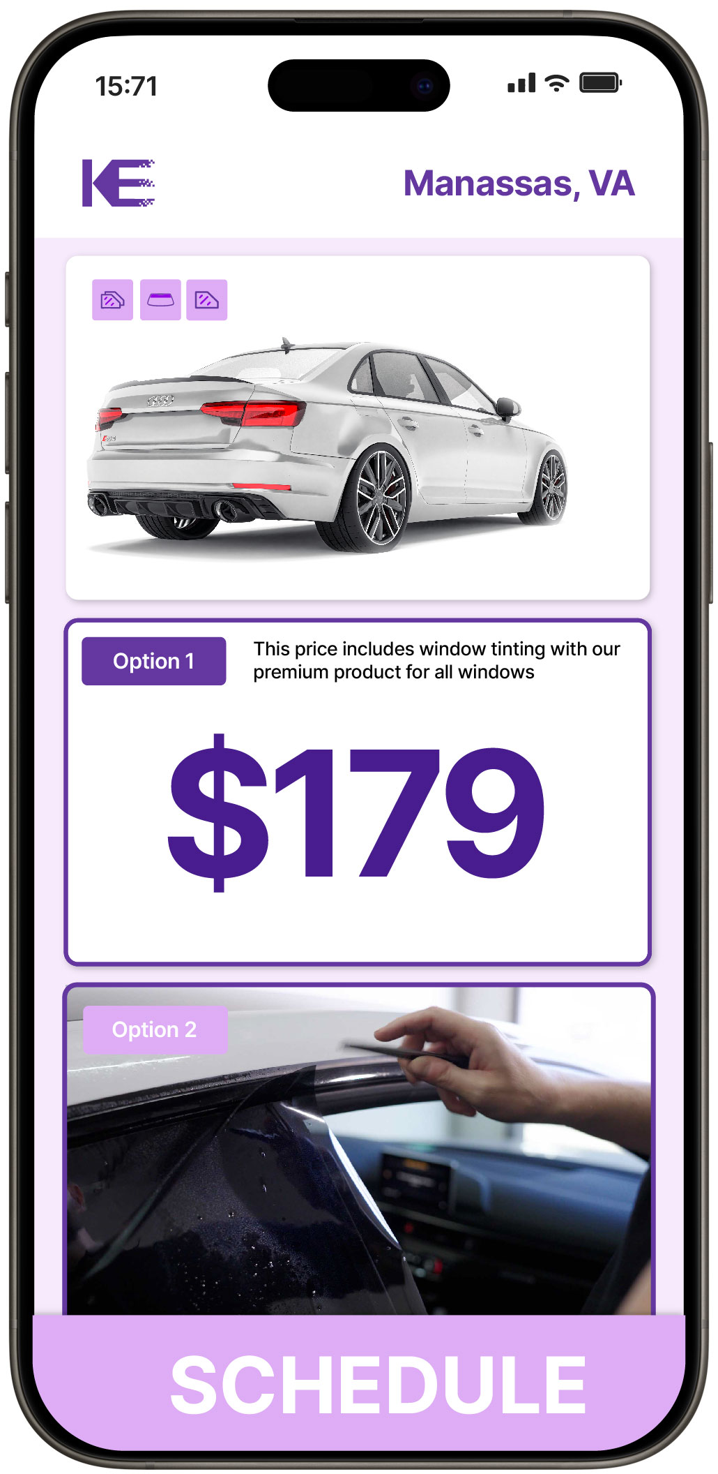 View Competitive Car Window Tinting Prices in Manassas, Virginia